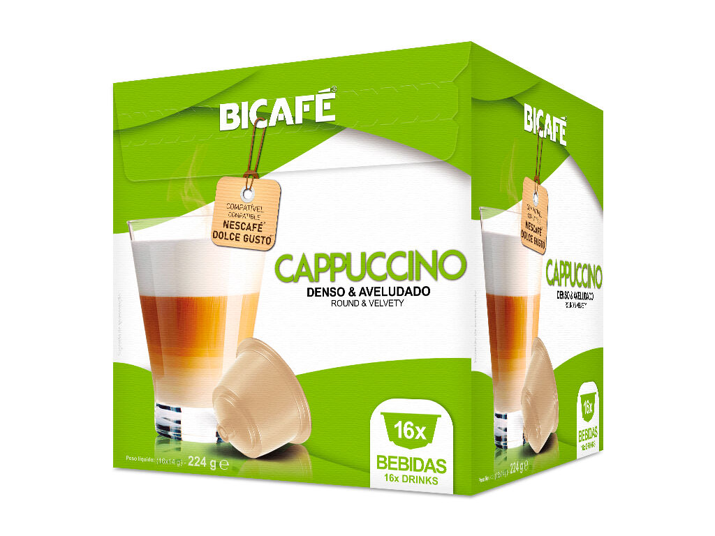 C&Aacute;PSULAS BICAF&Eacute; CAF&Eacute; COMPAT&Iacute;VEL DOLCE GUSTO CAPPUCCINO 16UN image number 1