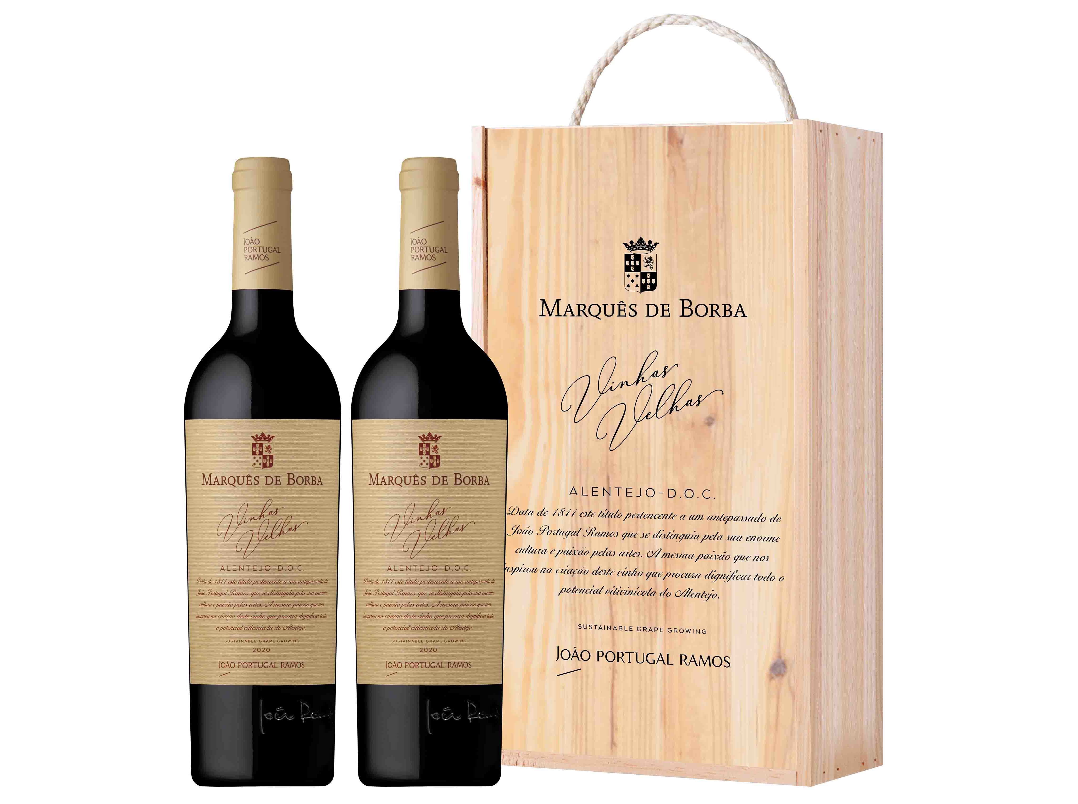 CONJUNTO MARQUES DE BORBA VINHAS VELHAS 2X0.75L