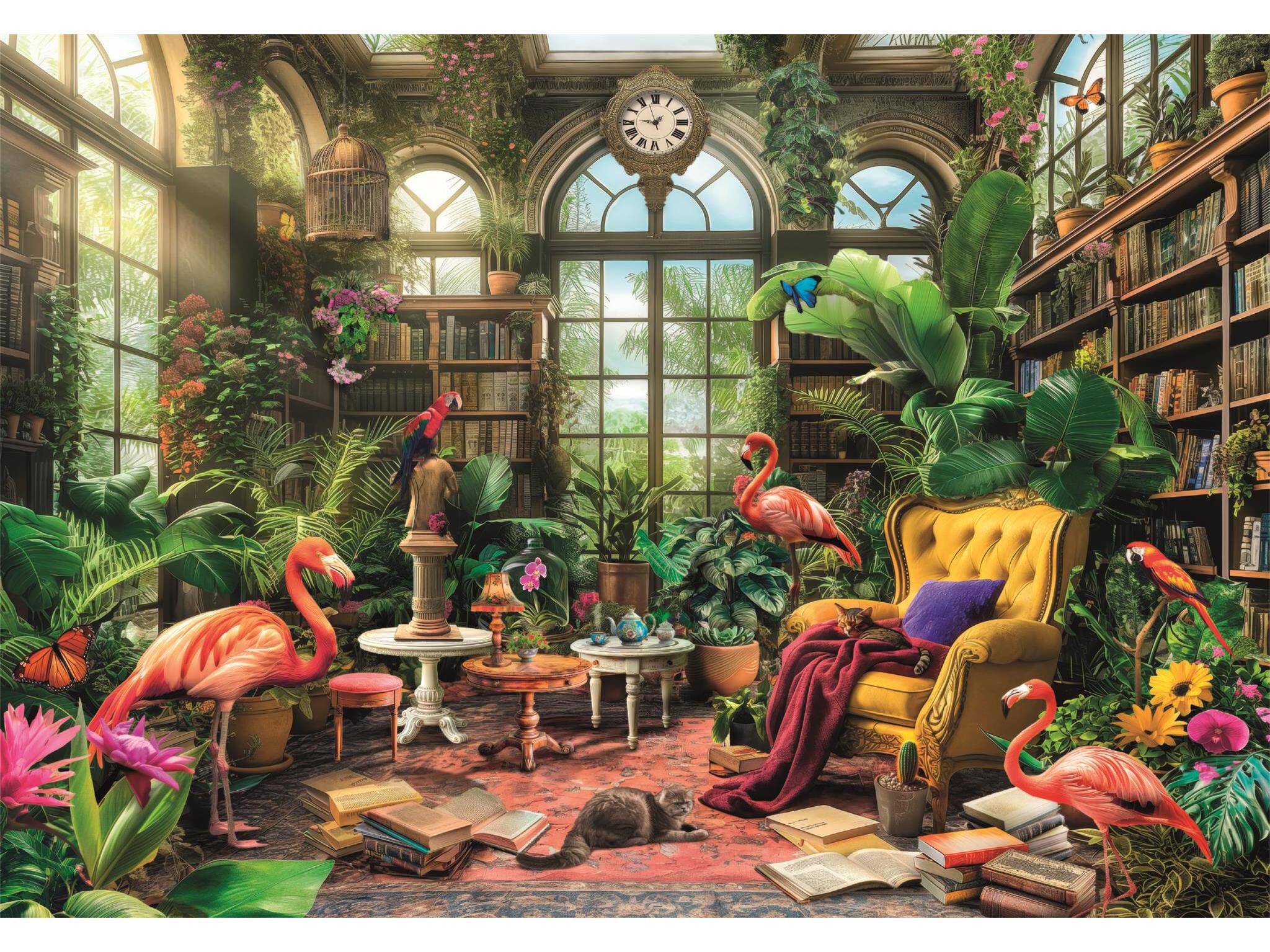 PUZZLE CLEMENTONI GREENHOUSE 1000 PE&Ccedil;AS image number 1