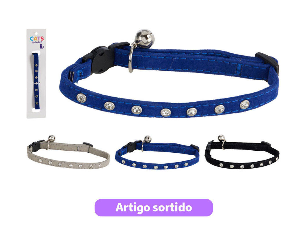 COLEIRA PARA GATO CATS COLLECTION 28.5CM CORES SORTIDAS