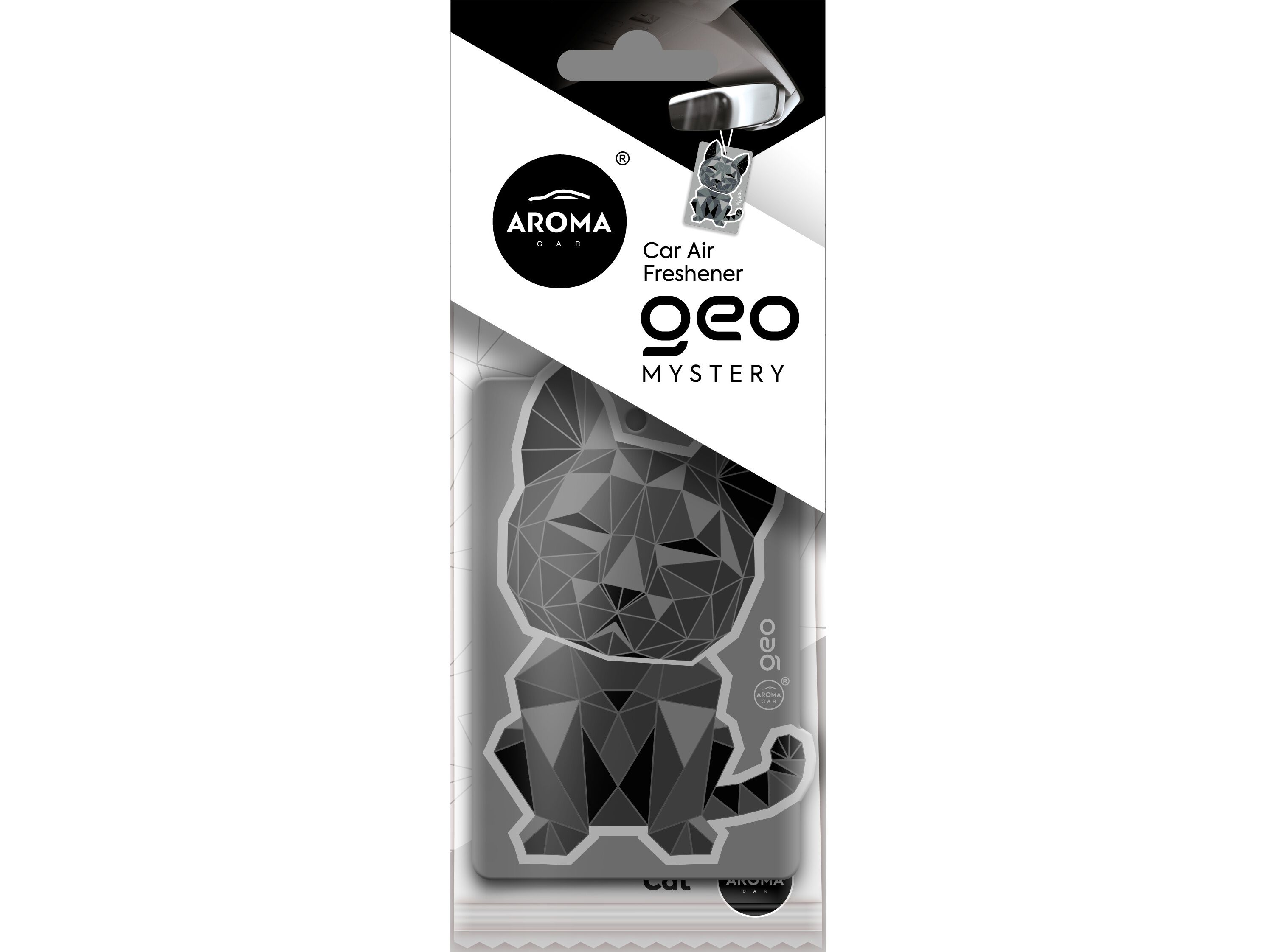 AMBIENTADOR AUTO AROMA CAR GEO CAT BLACK 30D image number 0