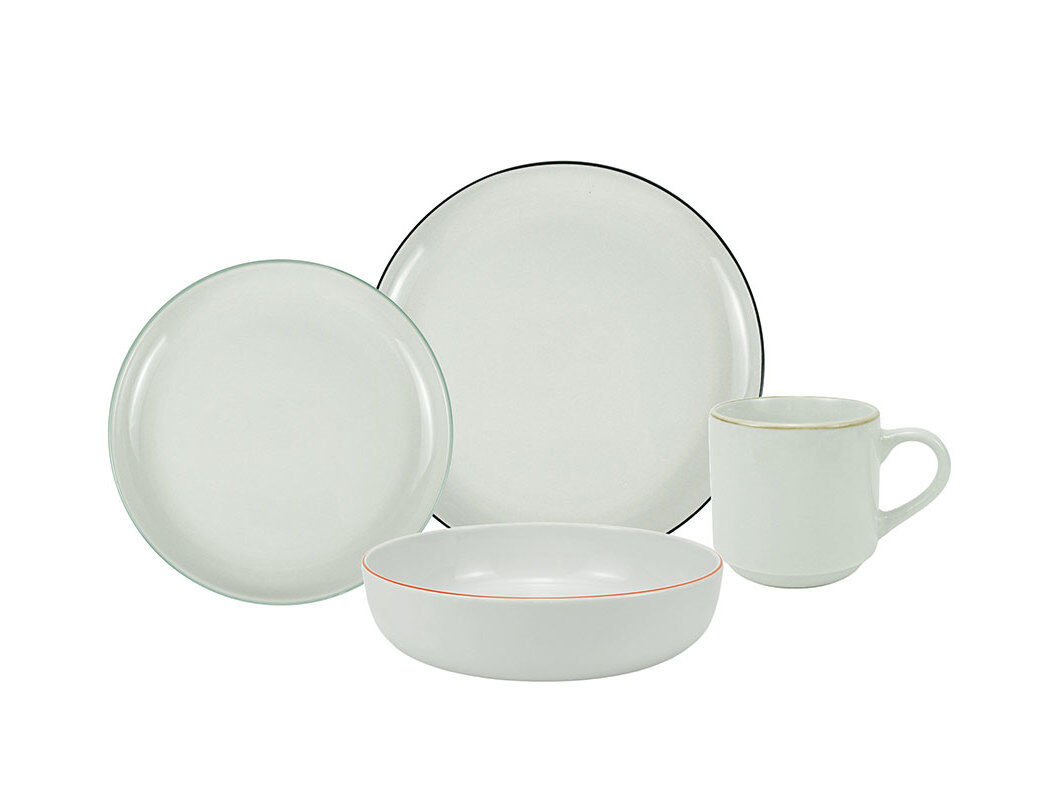 SERVI&Ccedil;O PORCELANA ACTUEL ARO COR 16 PE&Ccedil;AS