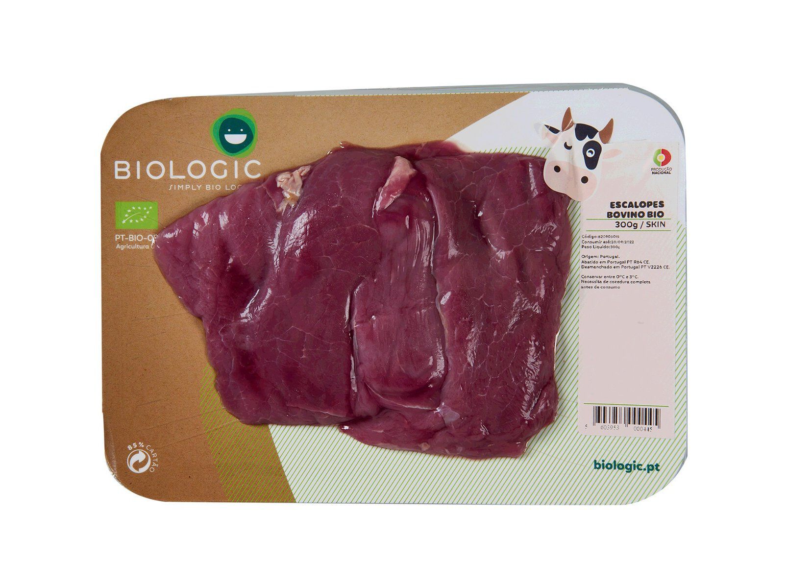 ESCALOPES BOVINO BIOLOGIC FRESCO BIO 300 G