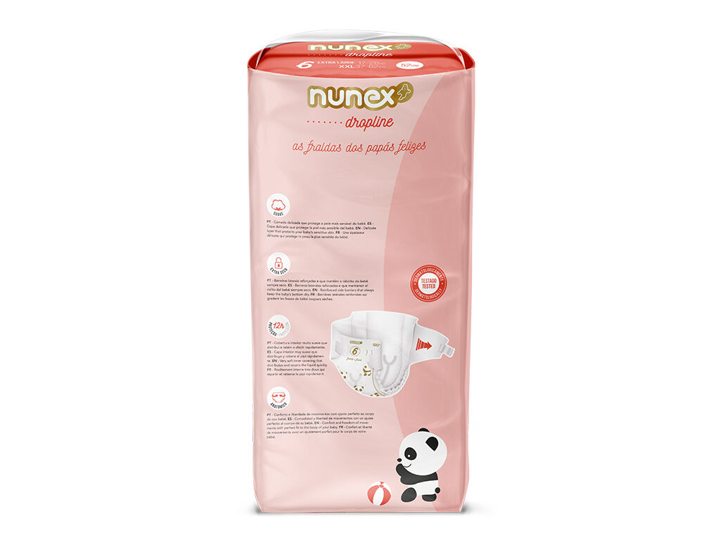 FRALDA NUNEX DROPLINE T6 17-28KG 52UN image number 1