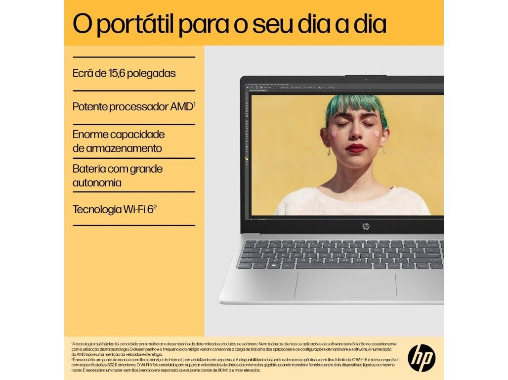 PORT&Aacute;TIL HP 15-FC0089NP (15.6" AMD RYZENT 5 RAM:16GB 512GB) image number 2