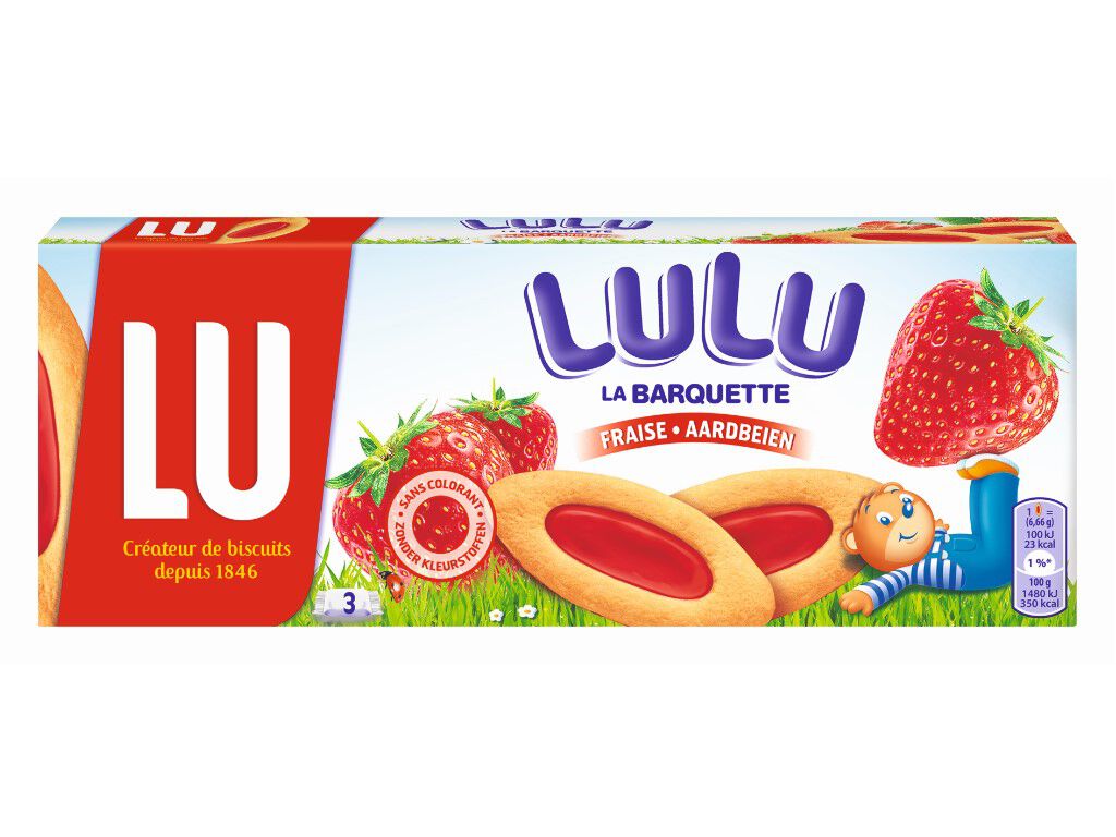BOLACHAS LU BARQUETTE MORANGO 120G image number 0