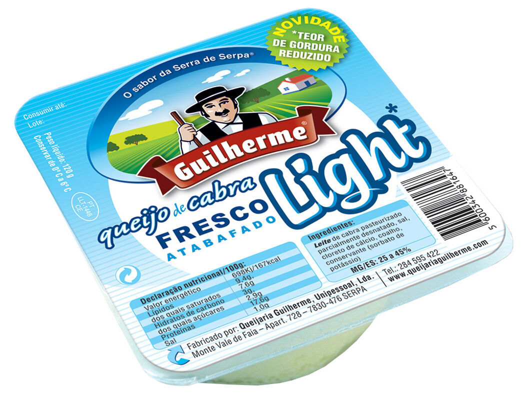 QUEIJO FRESCO DE CABRA GUILHERME ATABAFADO LIGHT 120 G image number 0