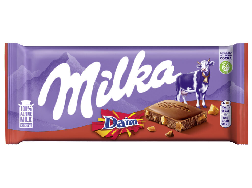 CHOCOLATE MILKA LEITE DAIM 100G