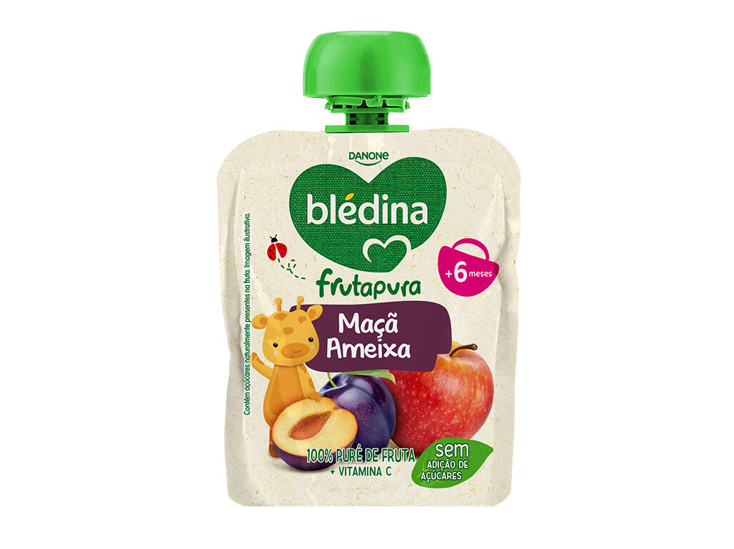 SAQUETA FRUTA BL&Eacute;DINA MA&Ccedil;&Atilde; AMEIXA 85 G image number 0