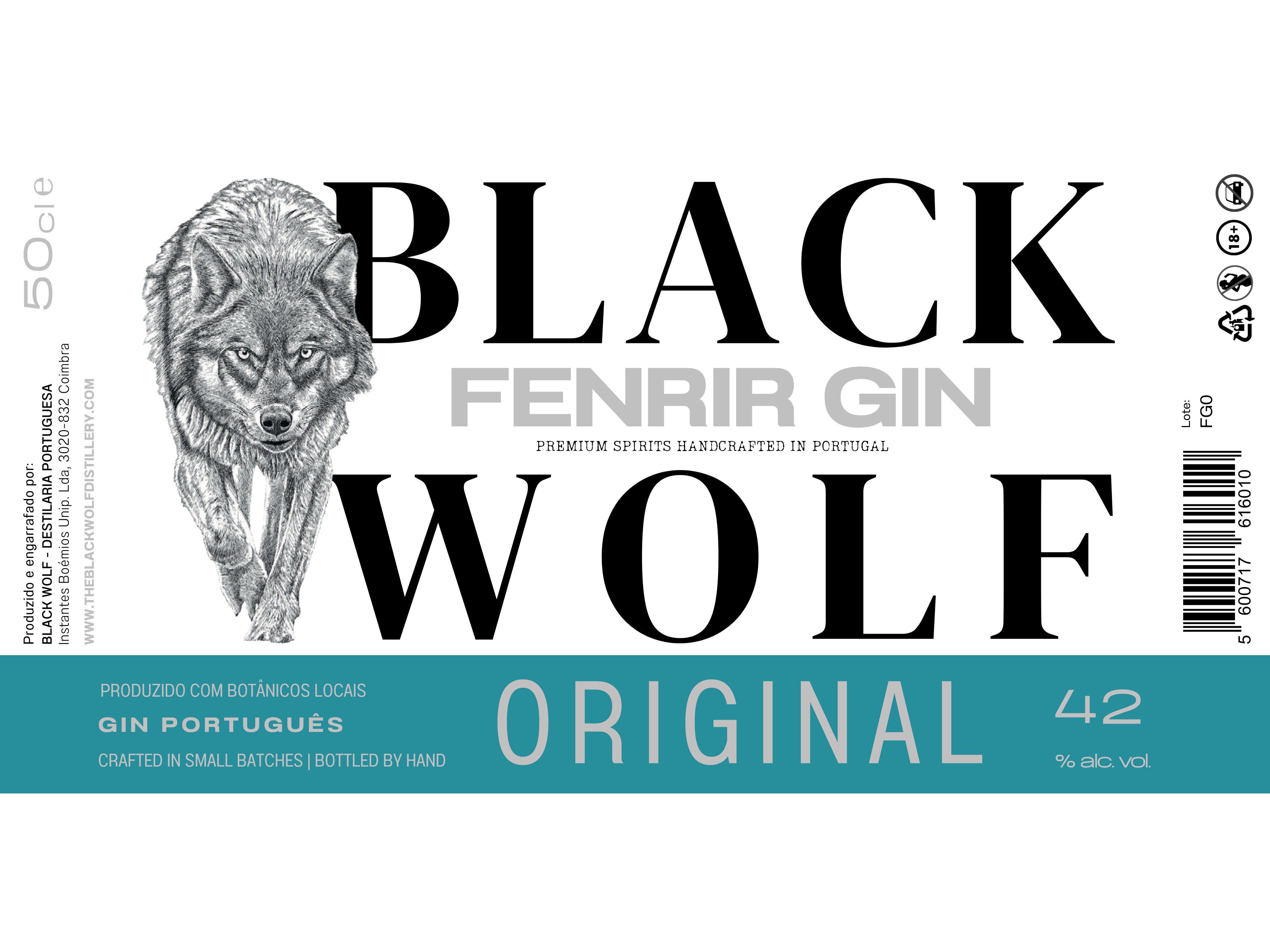 GIN BLACK WOLF ORIGINAL 0.50L image number 1