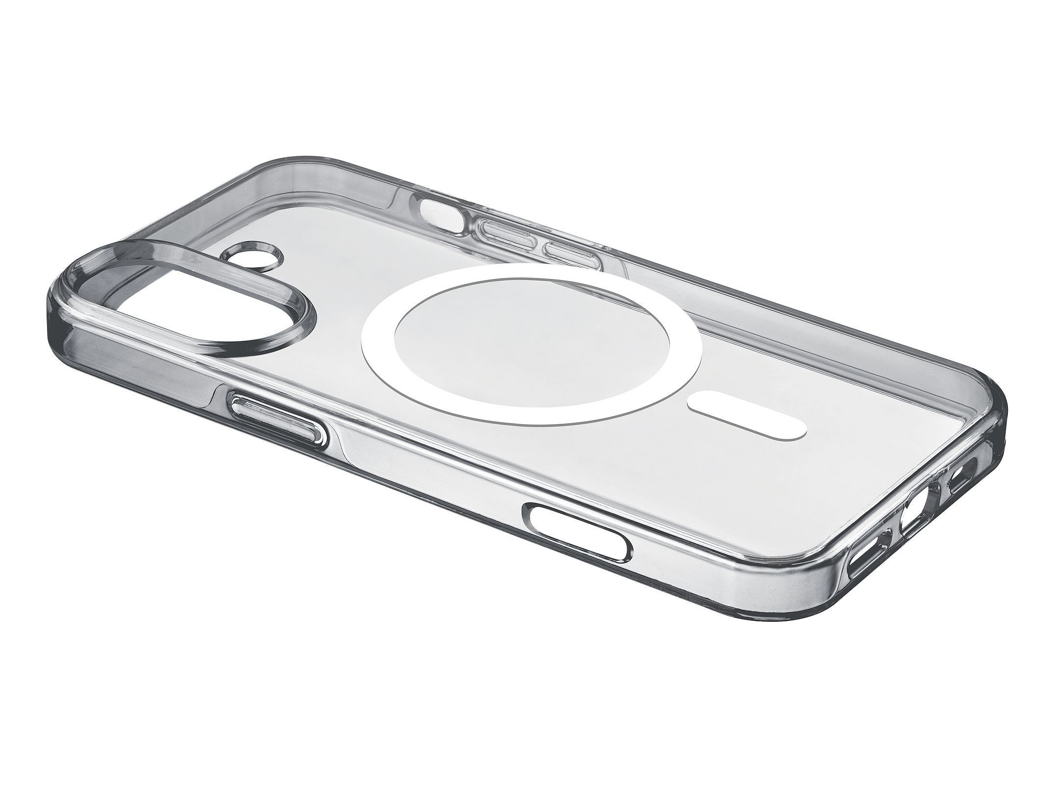 CAPA R&Iacute;GIDA CELLULARLINE IPHONE 16 TRAN. GLOSS MAG image number 1