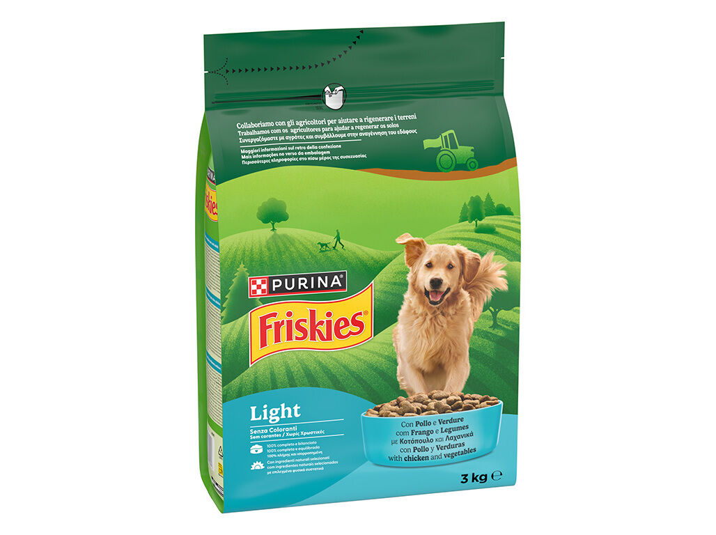 RA&Ccedil;&Atilde;O PARA C&Atilde;O FRISKIES LIGHT COM FRANGO 3KG image number 1