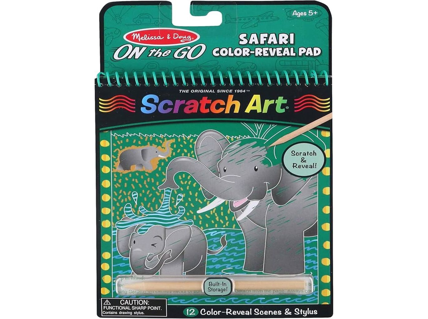 CADERNO PARA RASPAR MELISSA&DOUG ANIMAIS SELVAGENS