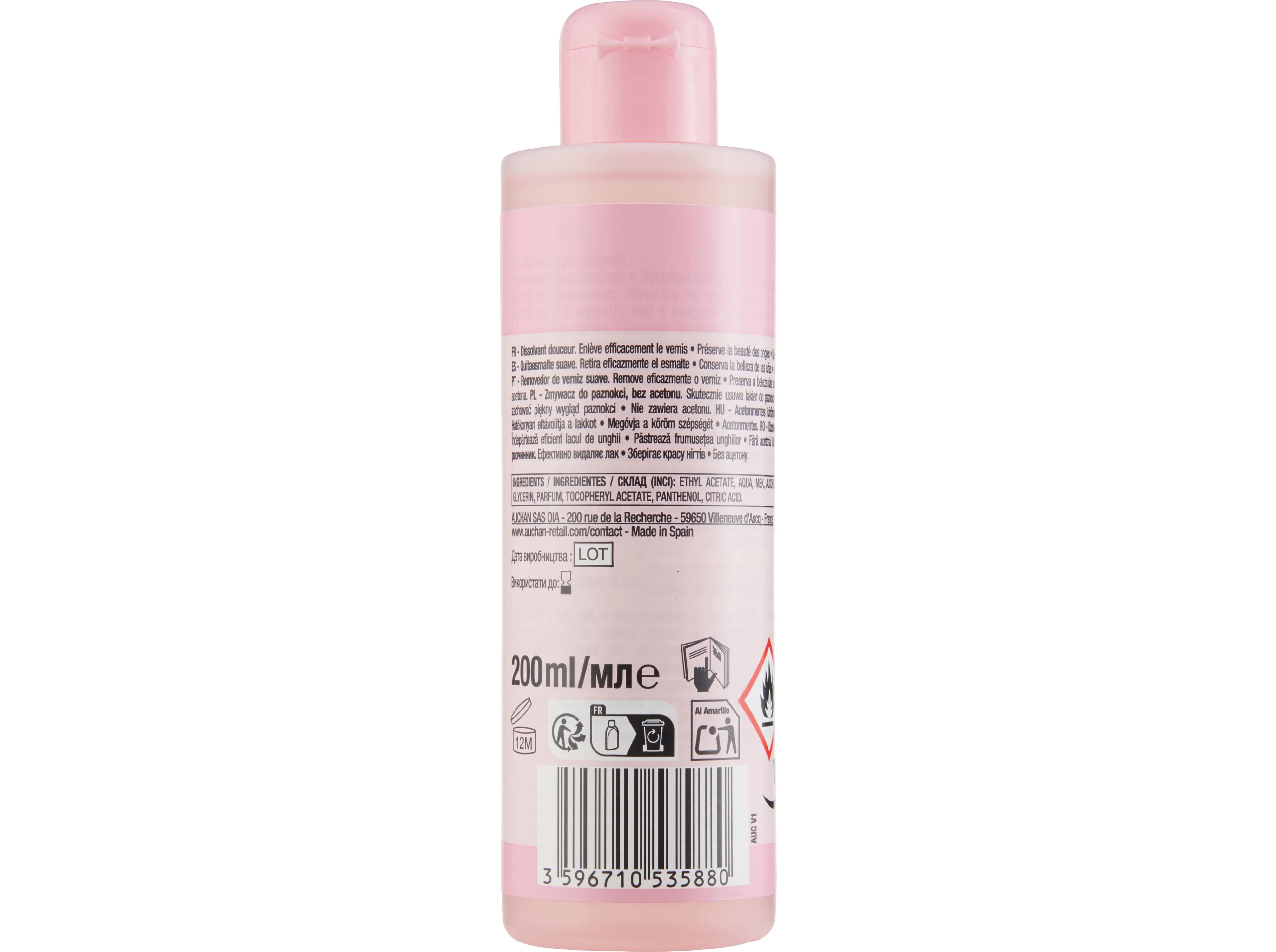 REMOVEDOR DE VERNIZ COSMIA SEM ACETONA 200ML image number 1