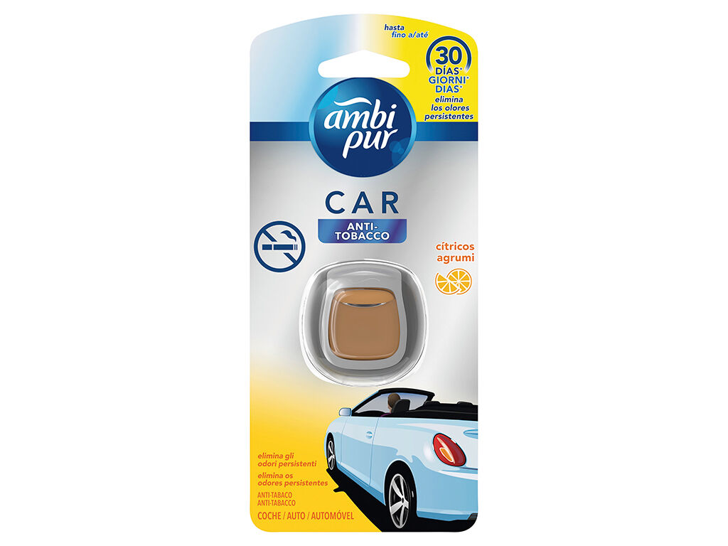 AMBIENTADOR CARRO AMBIPUR VENTCLIPS ANTI-TABACO image number 1