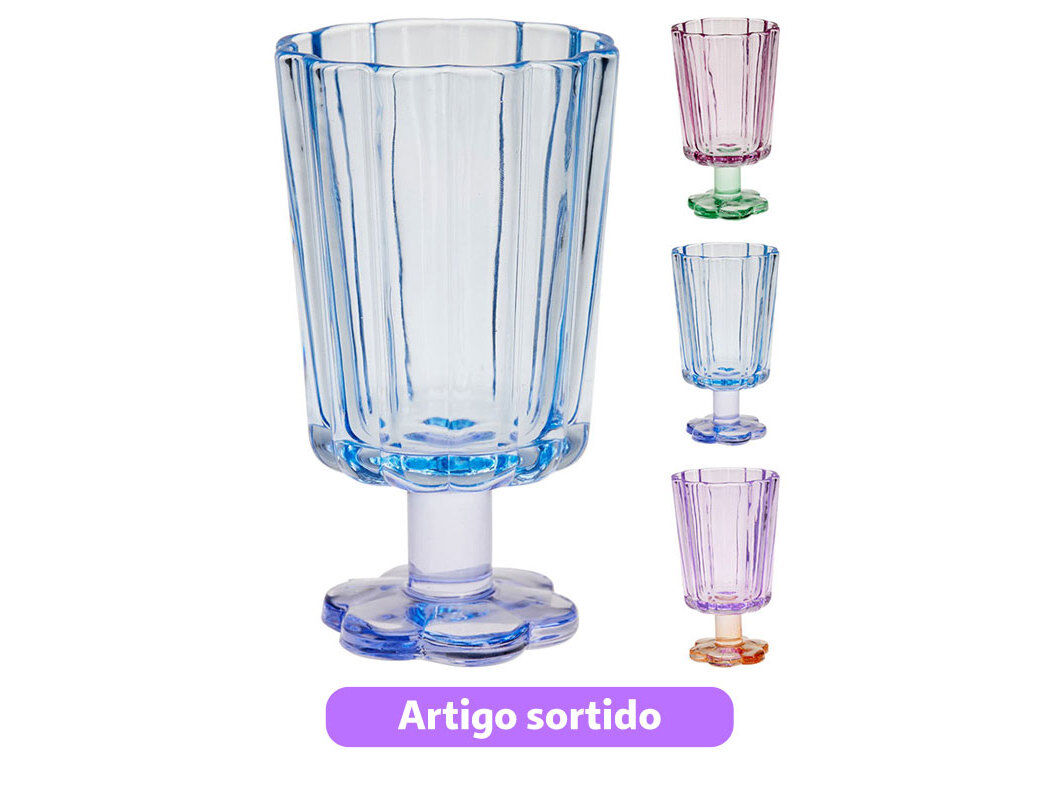 COPO VINHO 230ML CORES SORTIDAS