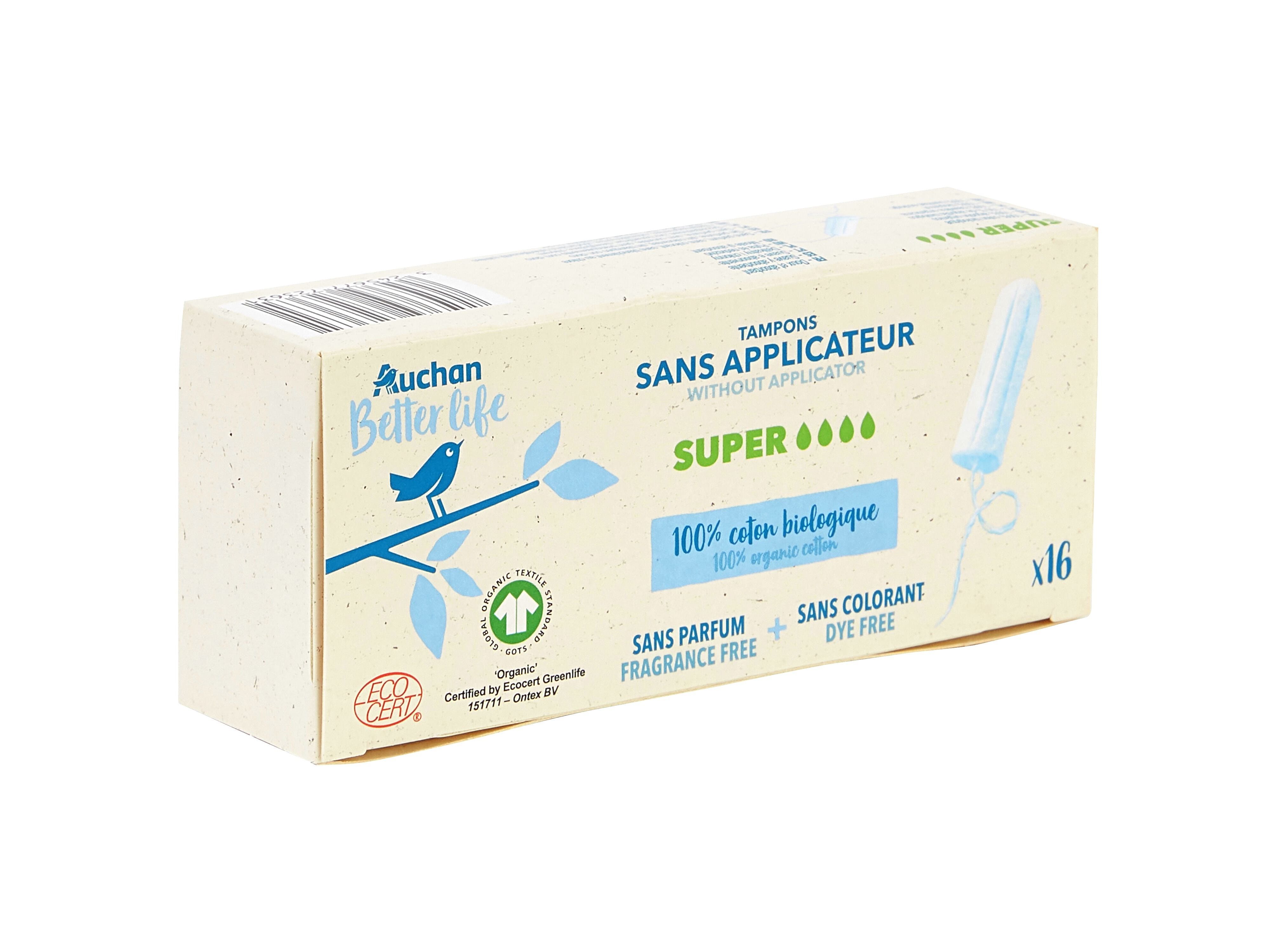TAMP&Otilde;ES SEM APLICADOR AUCHAN BETTER LIFE SUPER 16UN