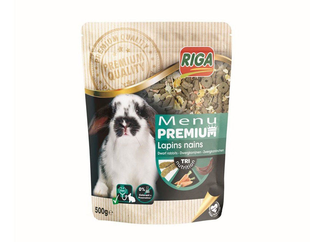 MENU PREMIUM RIGA COELHO AN&Atilde;O 500G