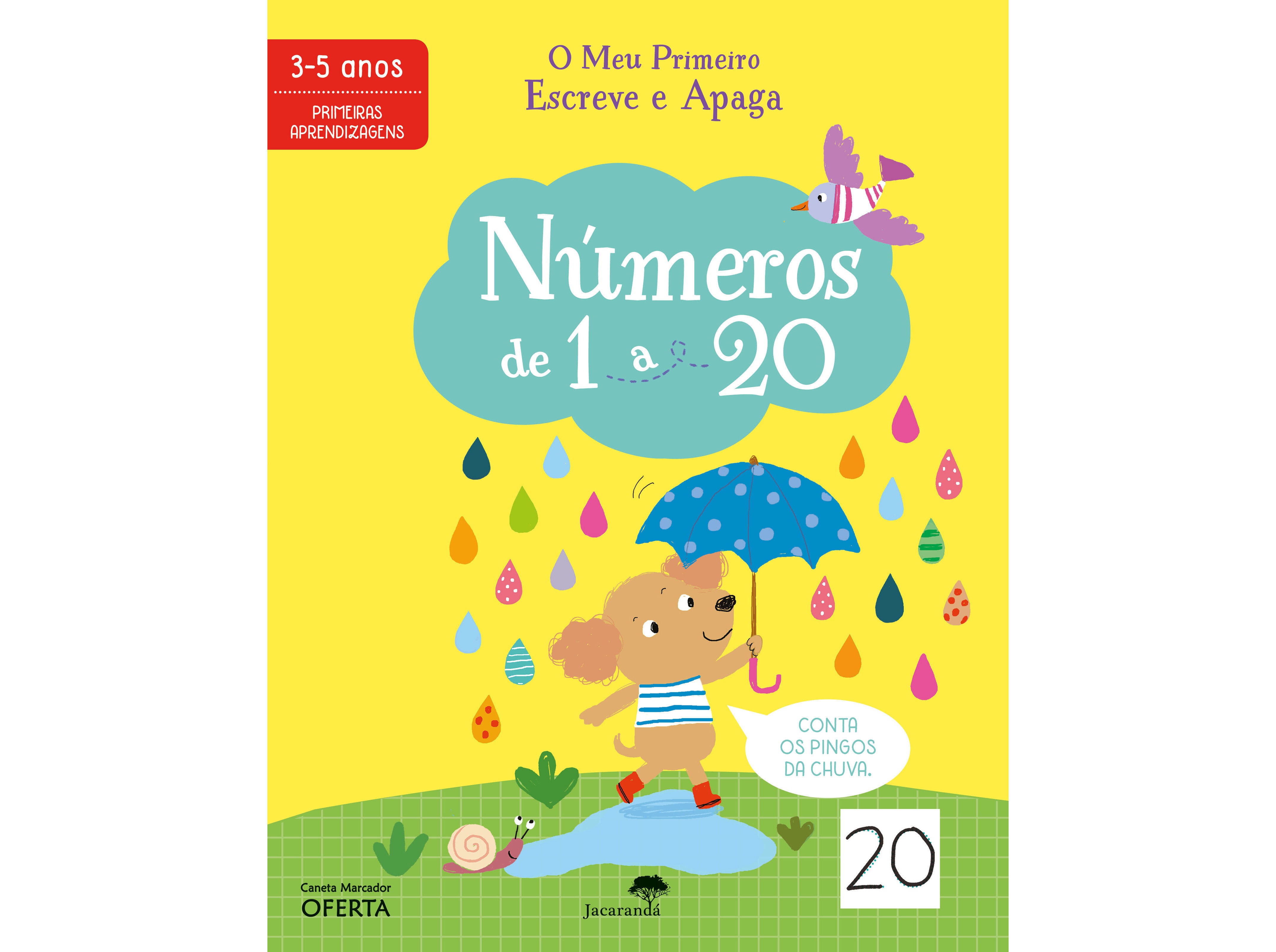 LIVRO O PRIMEIRO ESCREVE E APAGA N&Uacute;MEROS 1 A 20 image number 0