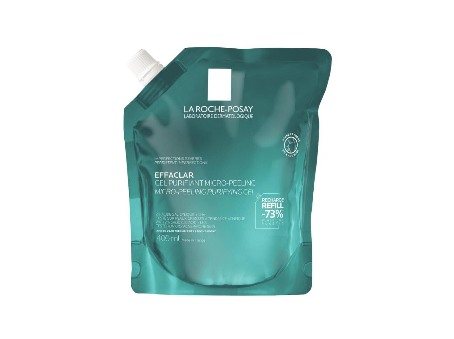 REFILL GEL LA ROCHE POSAY EFFACLAR MICROPEEL 400ML image number 0