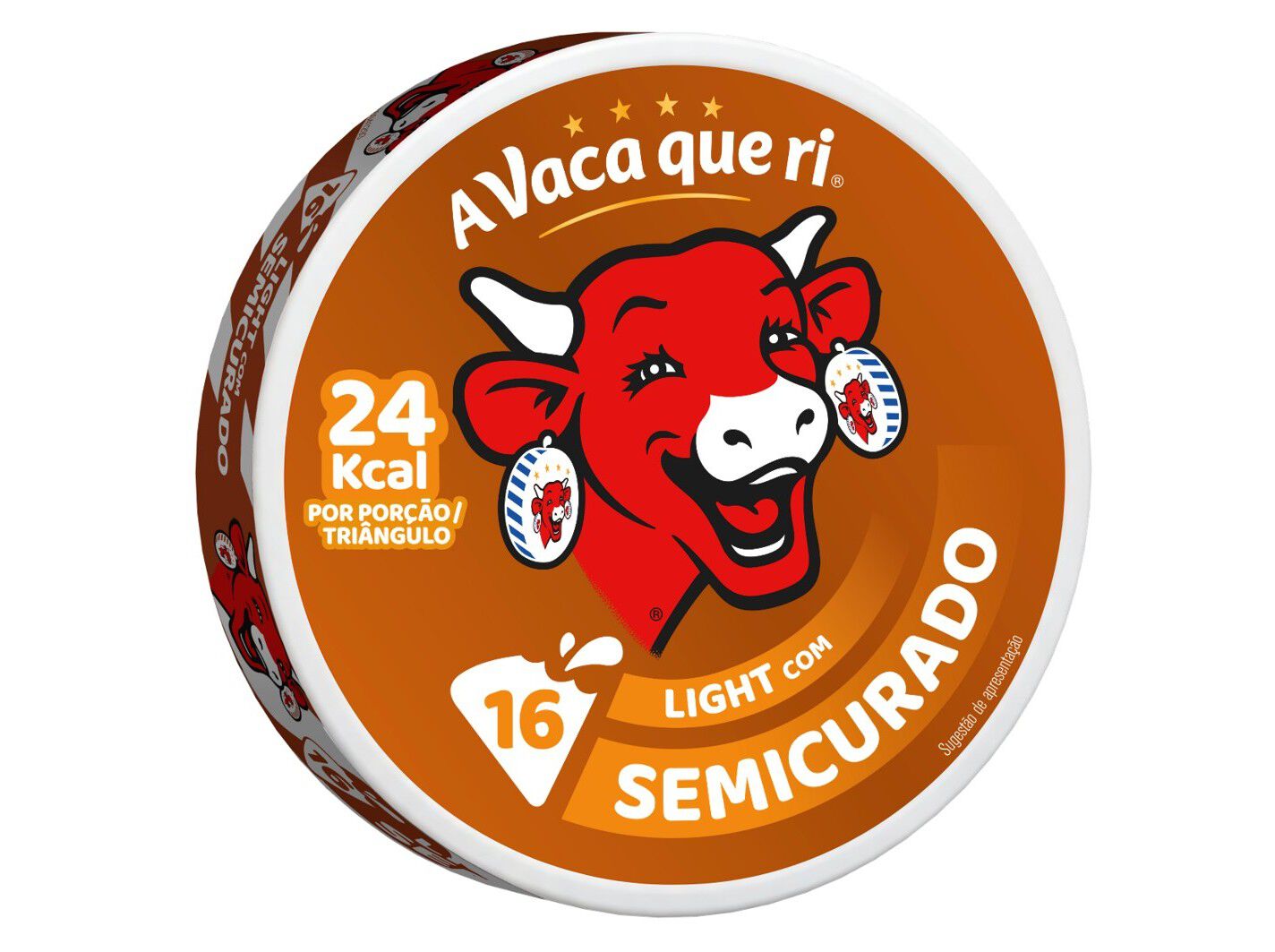 QUEIJO FUNDIDO VACA QUE RI CURADO 16 POR&Ccedil;&Otilde;ES 250G