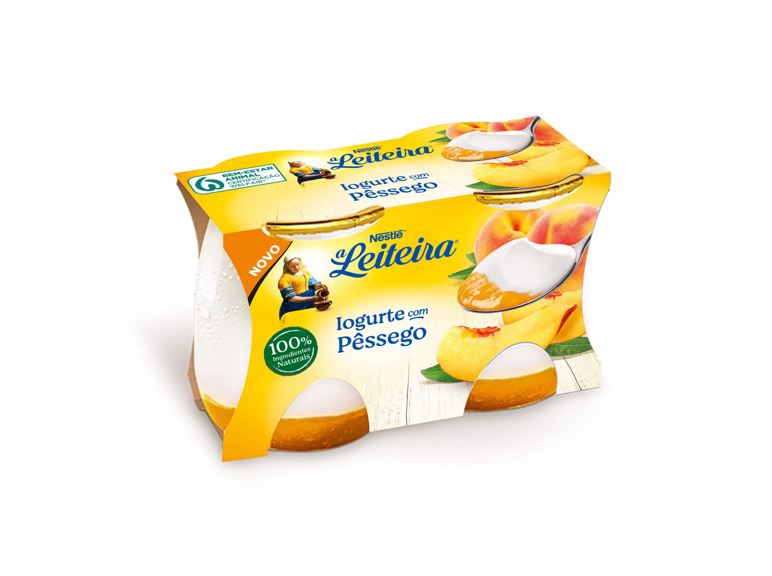 IOGURTE A LEITEIRA VIDRO P&Ecirc;SSEGO 2X125G image number 0