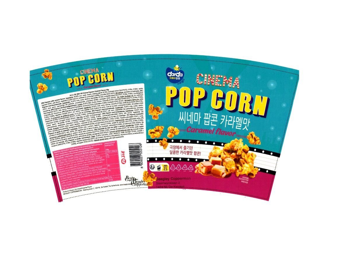 PIPOCAS DARDA CARAMELO 65G image number 1