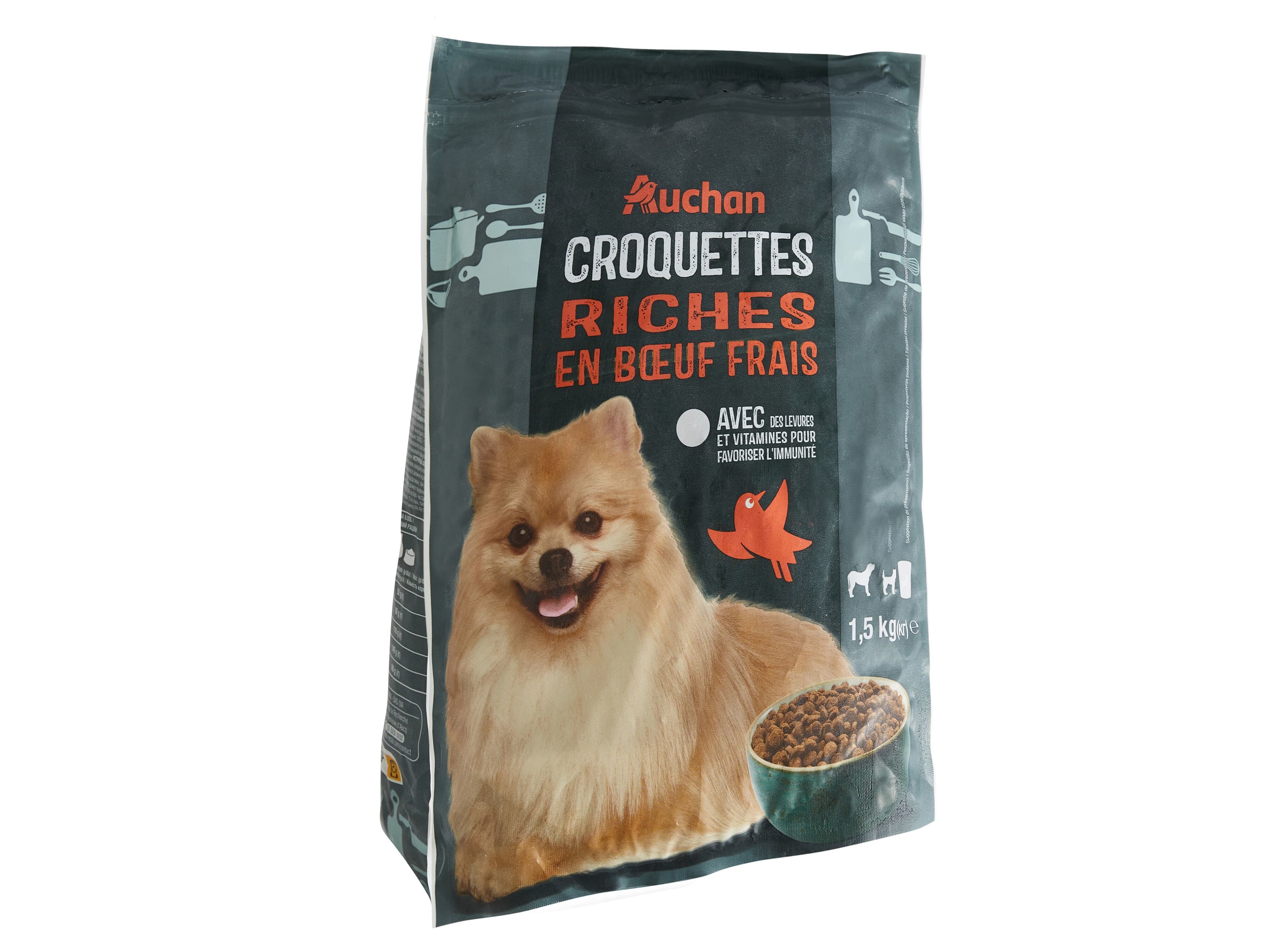 RA&Ccedil;&Atilde;O PARA C&Atilde;O AUCHAN RA&Ccedil;AS PEQUENAS RICO EM CARNE DE VACA FRESCA 1.5KG image number 1