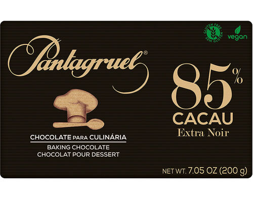 TABLETE PANTAGRUEL CHOCOLATE 85% CACAU PARA CULINÁRIA 200G image number 0