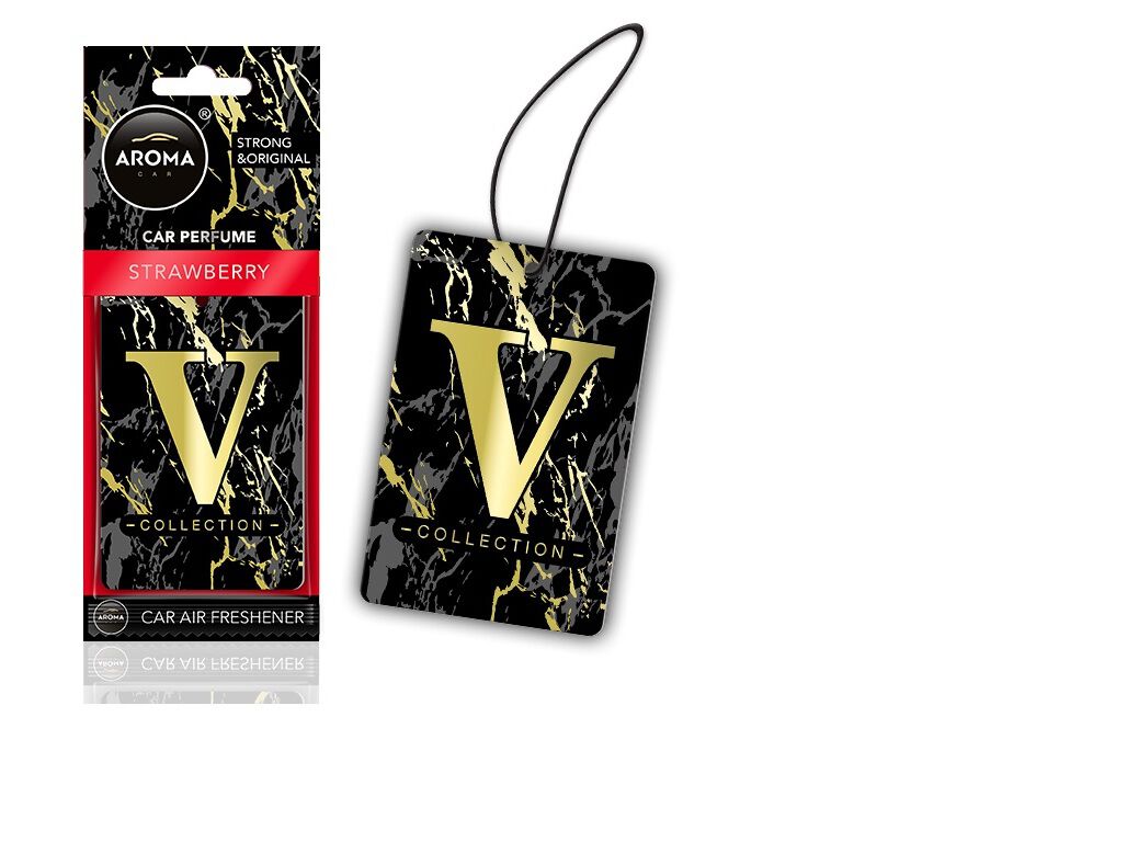AMBIENTADOR AUTO AROMA CAR V COLLECTION STRAWBERRY image number 1