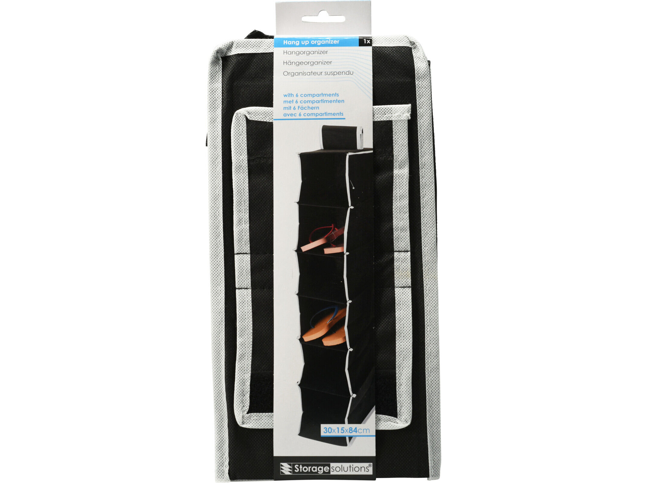 CABIDE ORGANIZA&Ccedil;&Atilde;O PRETO 6 COMPARTIMENTOS image number 1