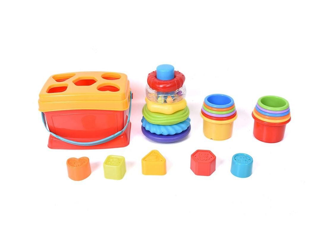 CONJUNTO 1&ordf; IDADE ONE TWO FUN 3 BRINQUEDOS image number 1