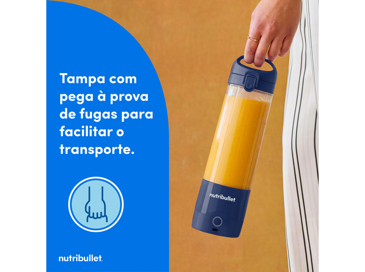 LIQUIDIFICADORA NUTRIBULLET PORTABLE NBP003NBL 475ML image number 3