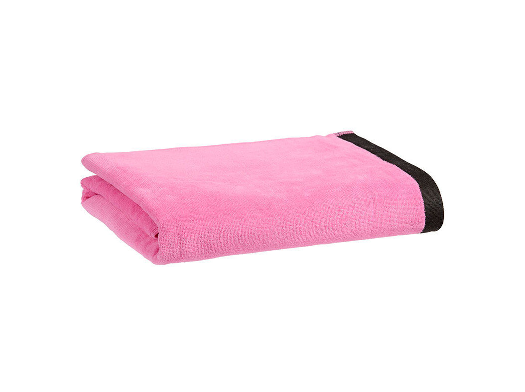 TOALHA PRAIA AVELUDADA ACTUEL COLORAMA B ROSA 360G 90X160CM