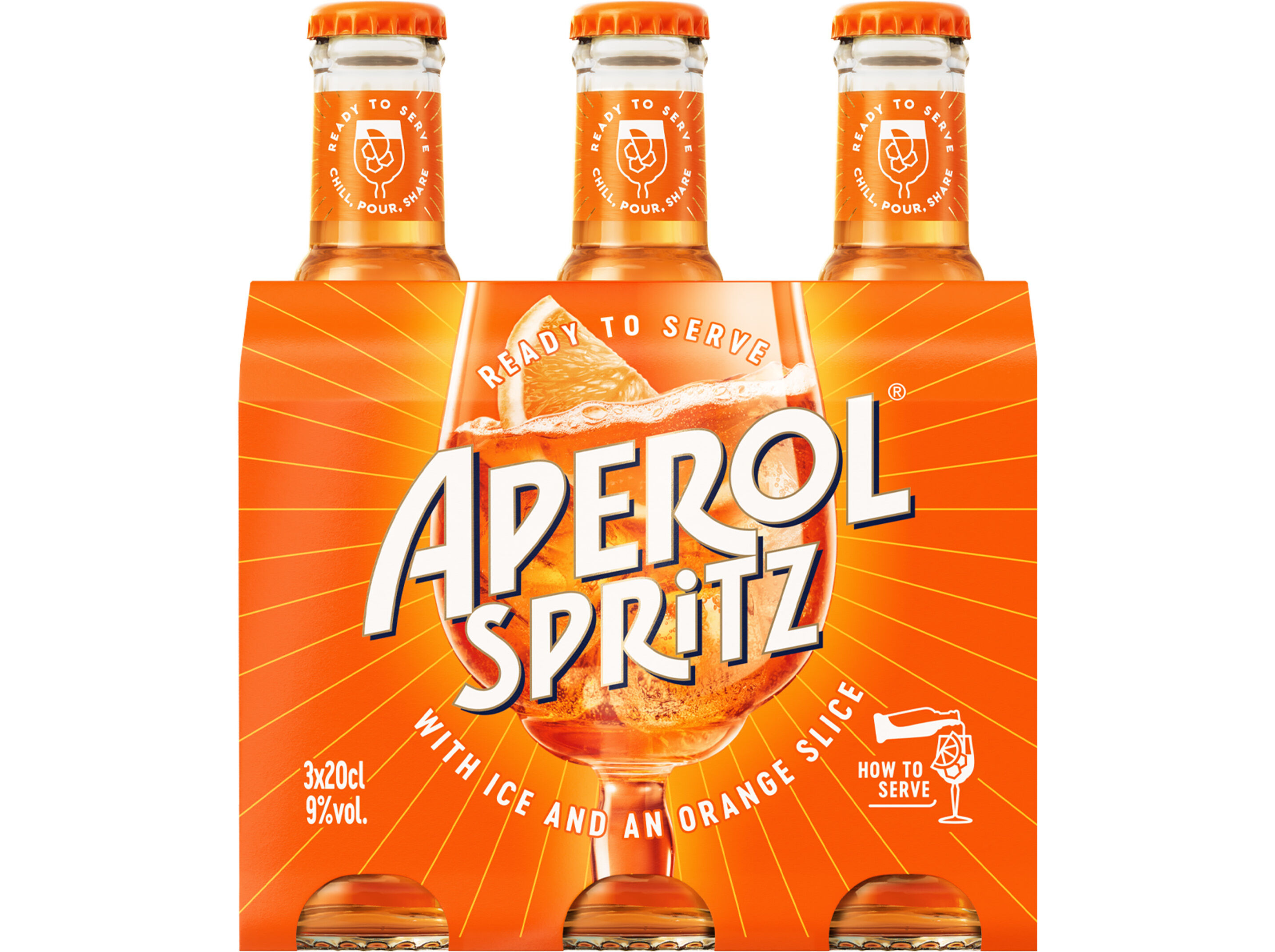 COCKTAIL APEROL SPRITZ 3X0.20L