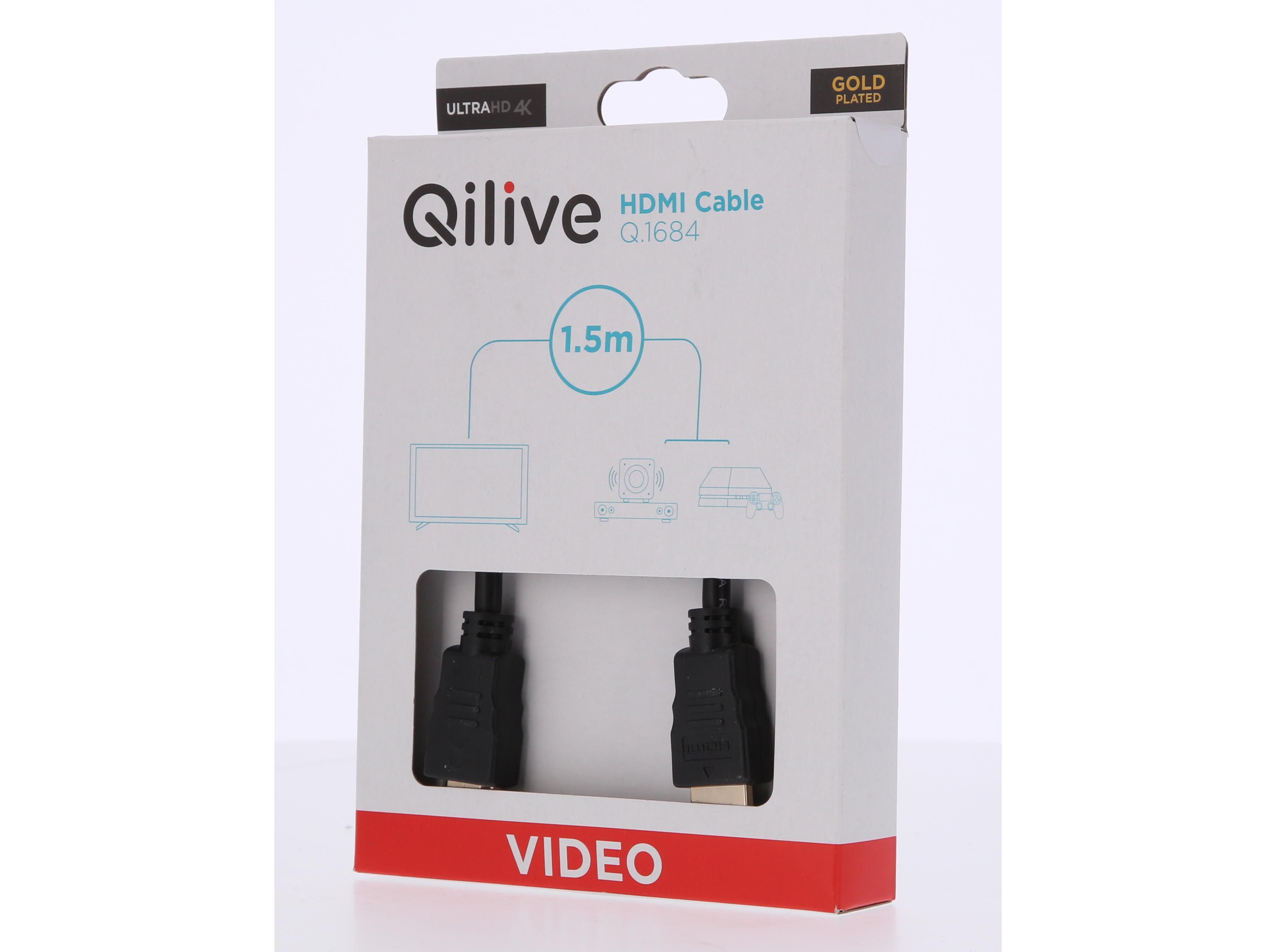 CABO HDMI QILIVE M-M G4217901 4K ETHERNET 1.5M image number 1