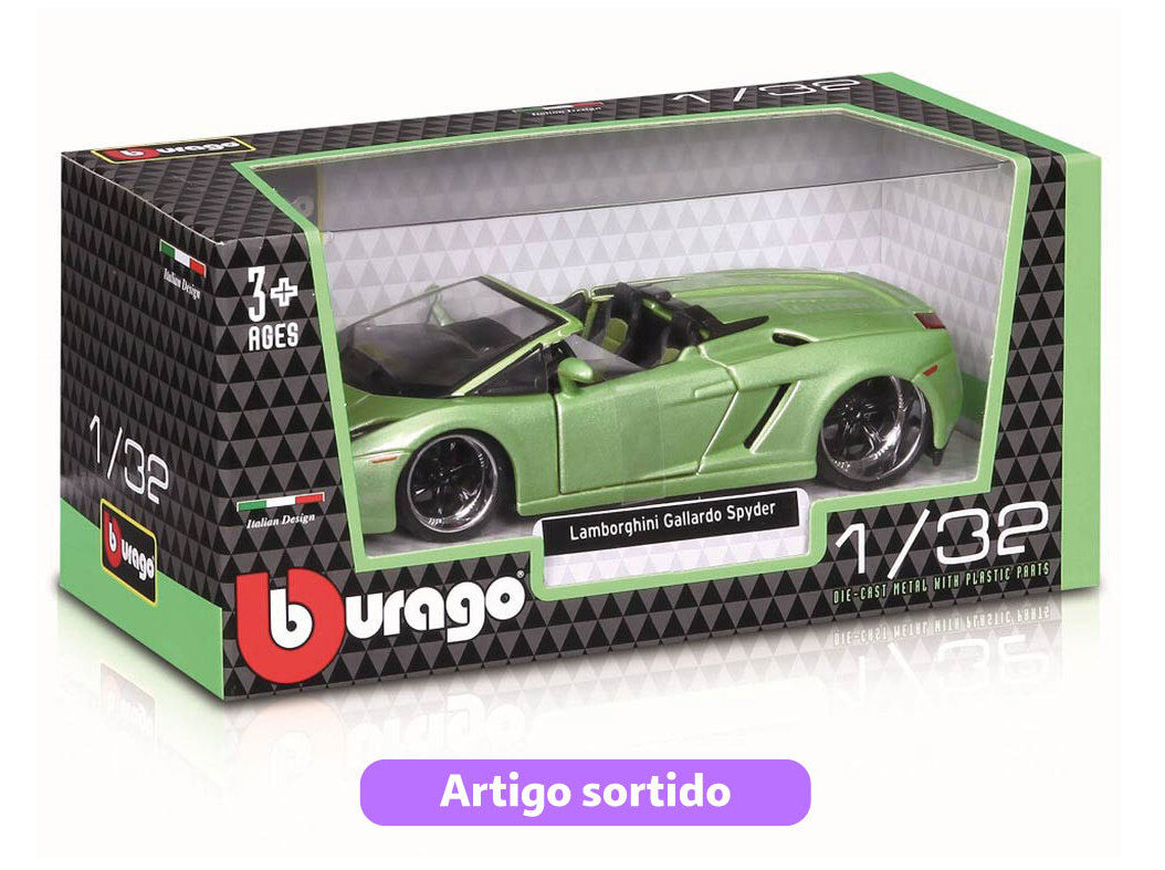 VEICULO STREET BBURAGO 1/32 MODELOS SORTIDOS