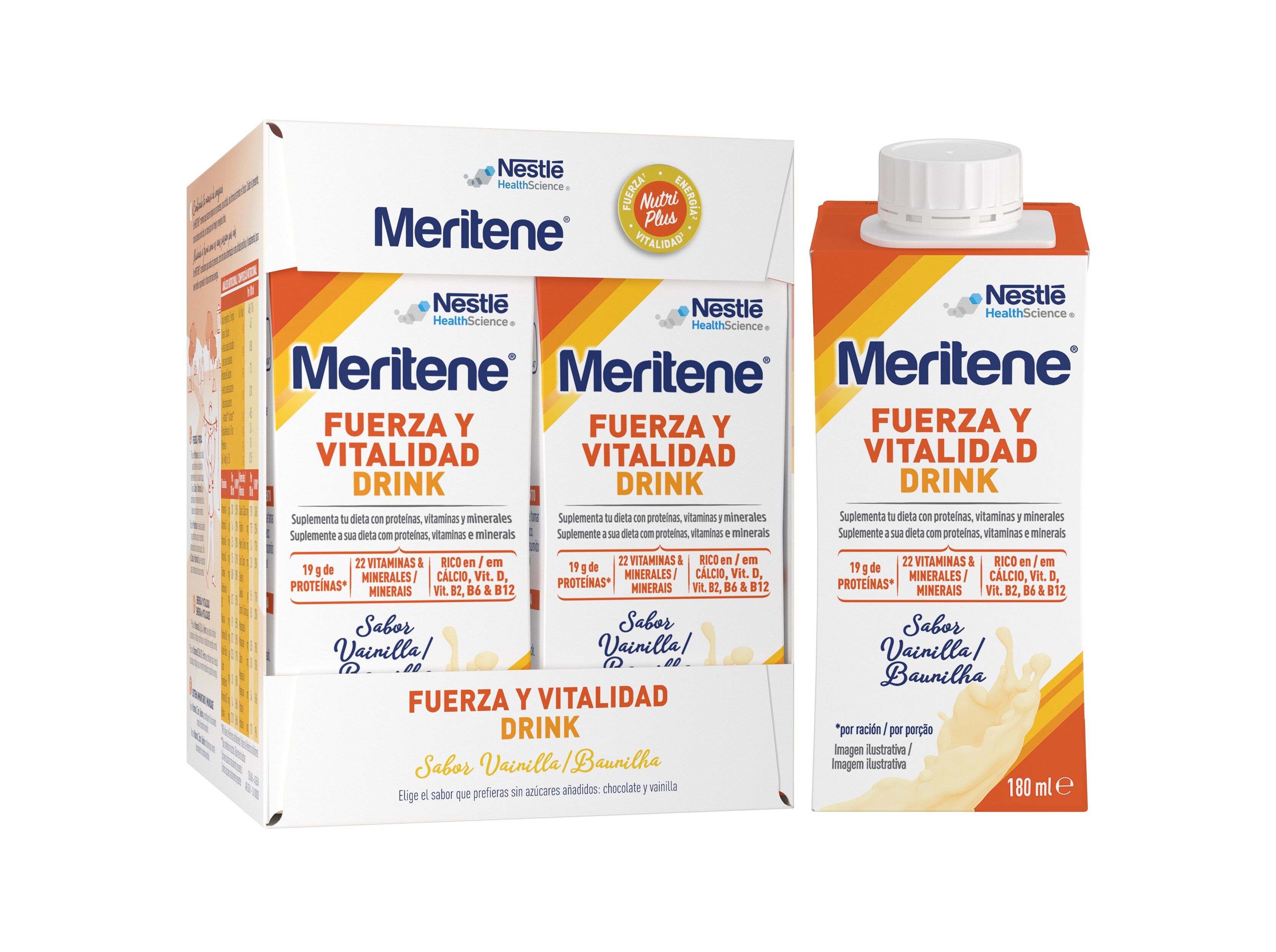 SUPLEMENTO MERITENE BAUNILHA RTD 4X180ML
