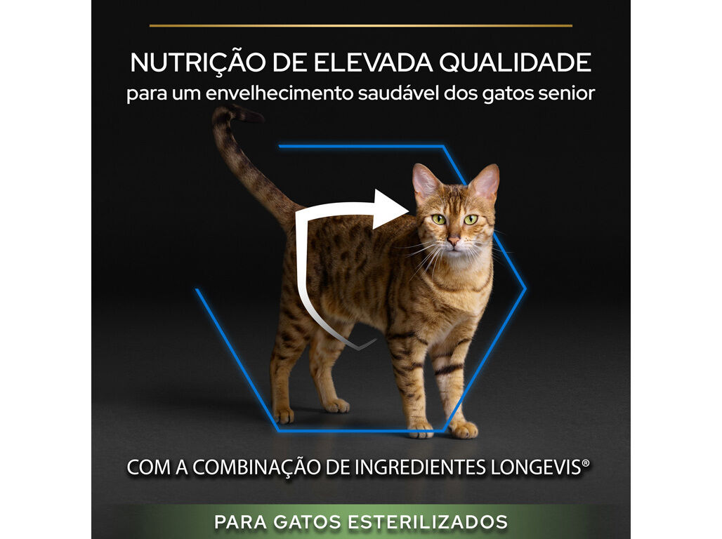 RA&Ccedil;&Atilde;O PARA GATO PRO PLAN ESTERILIZADO 7+PERU 10KG image number 2