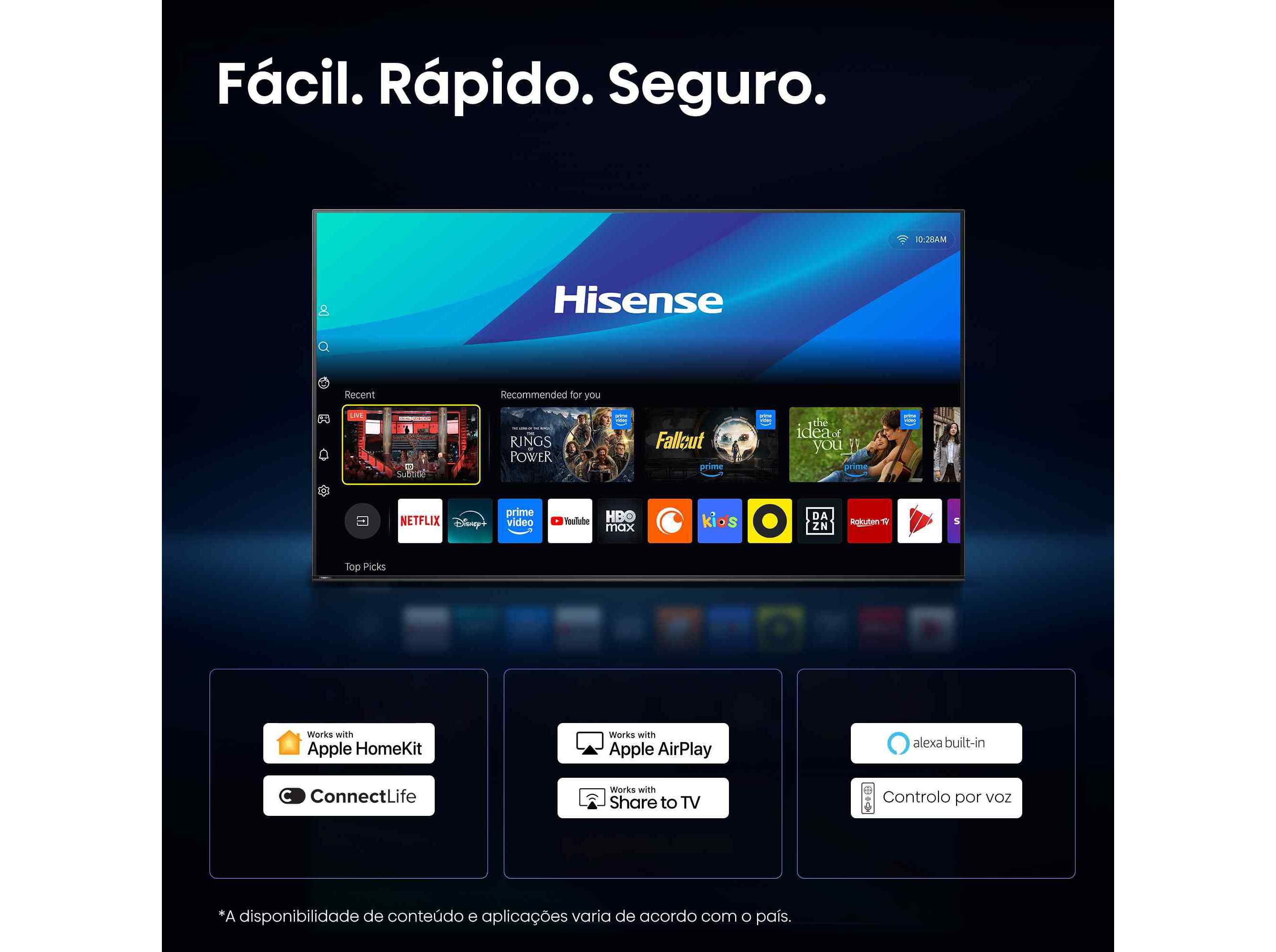 TV QLED HISENSE 75E7S 75" SMART 4K image number 8