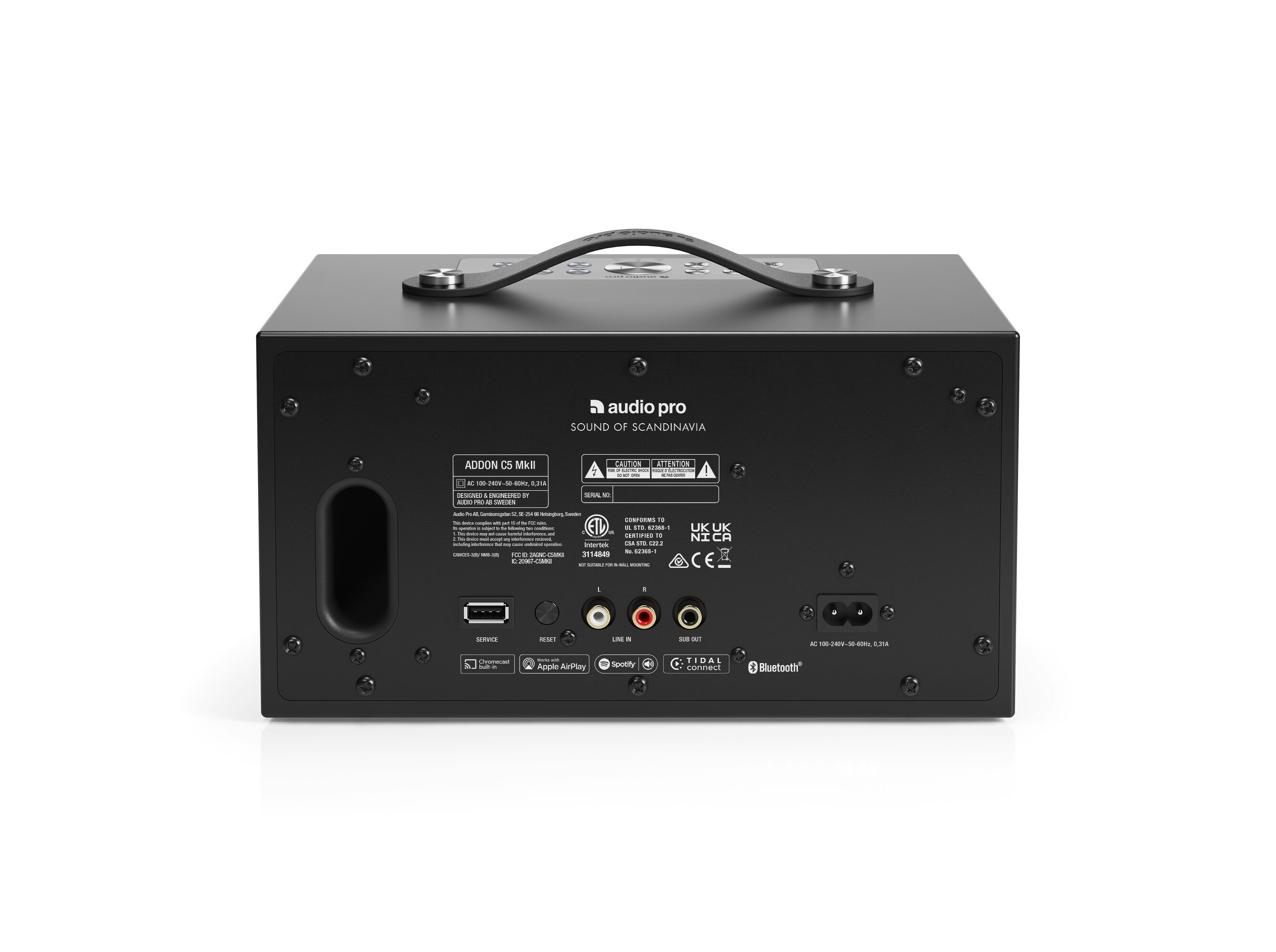 COLUNA WIFI AUDIO PRO C5 MKII PRETA image number 2