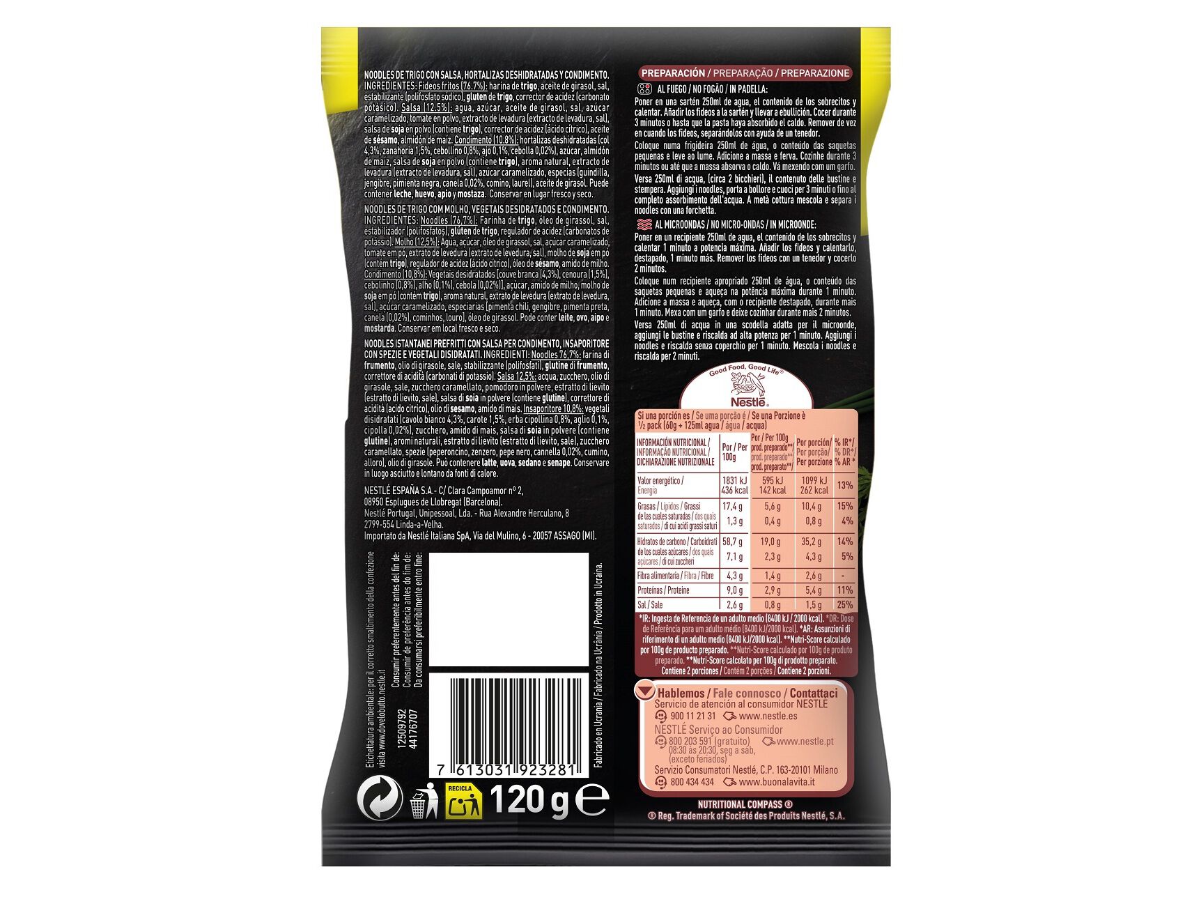 NOODLES MAGGI YAKISOBA CLASSIC 120G image number 1