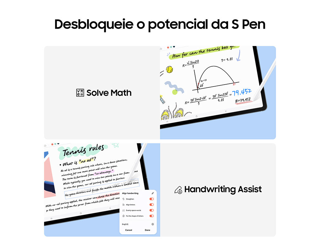 TABLET SAMSUNG GALAXY TAB S10 FE+ CINZA 128GB image number 2