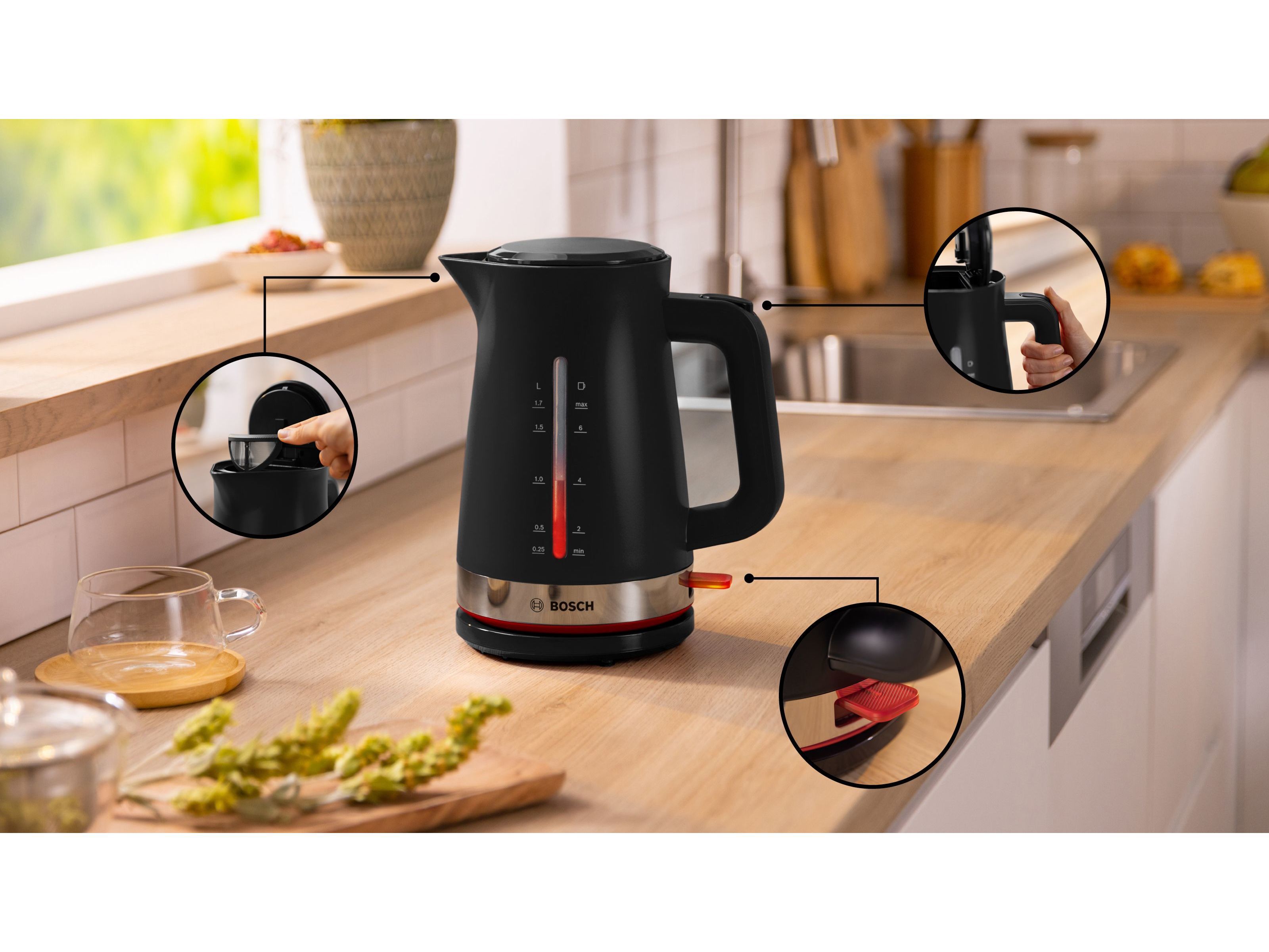 JARRO EL&Eacute;TRICO BOSCH TWK4M223 PRETO MYMOMENT 2400W image number 3