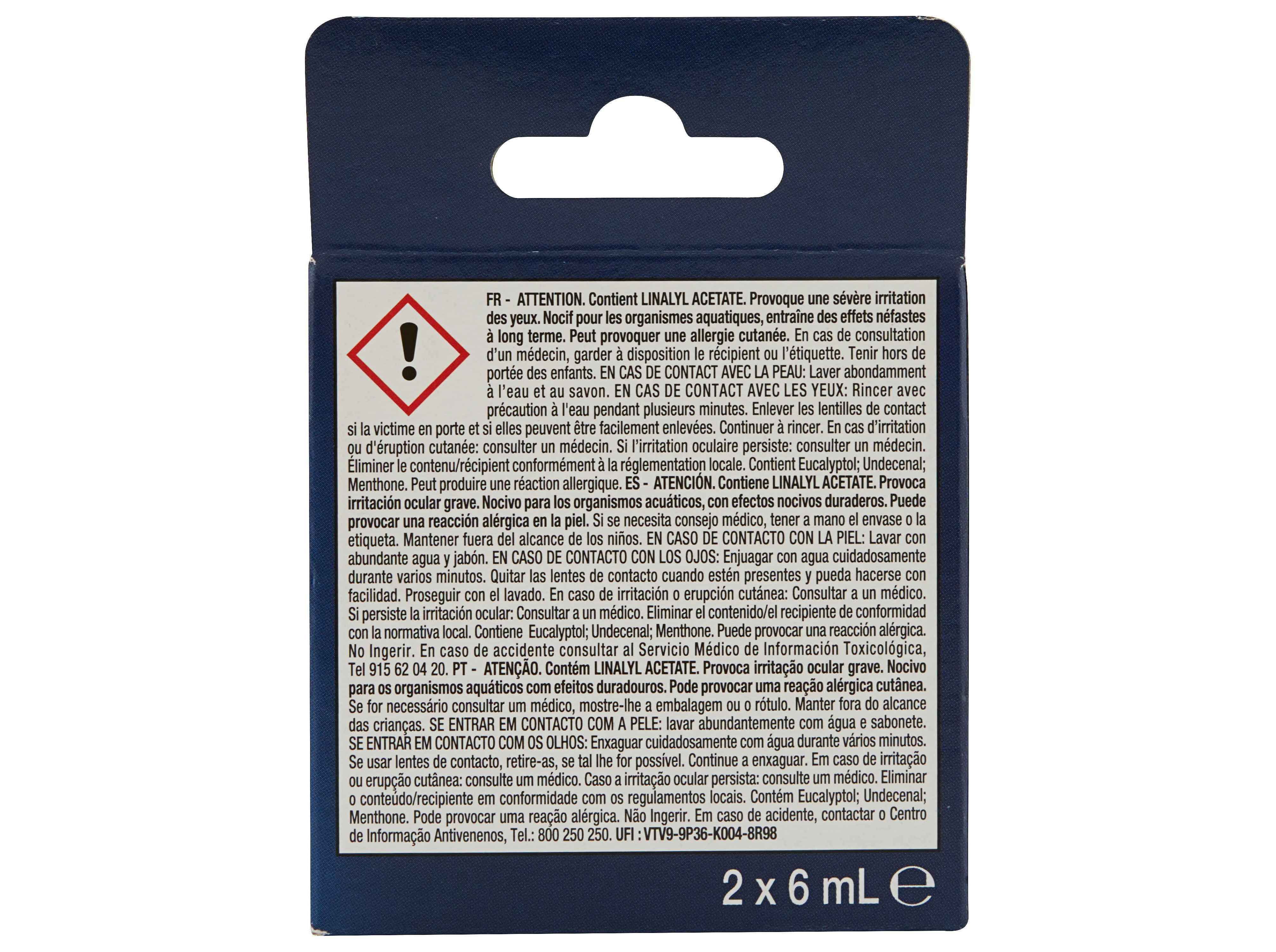 AMBIENTADOR PARA M&Aacute;QUINA LOI&Ccedil;A AUCHAN FRESCURA 2UN image number 2