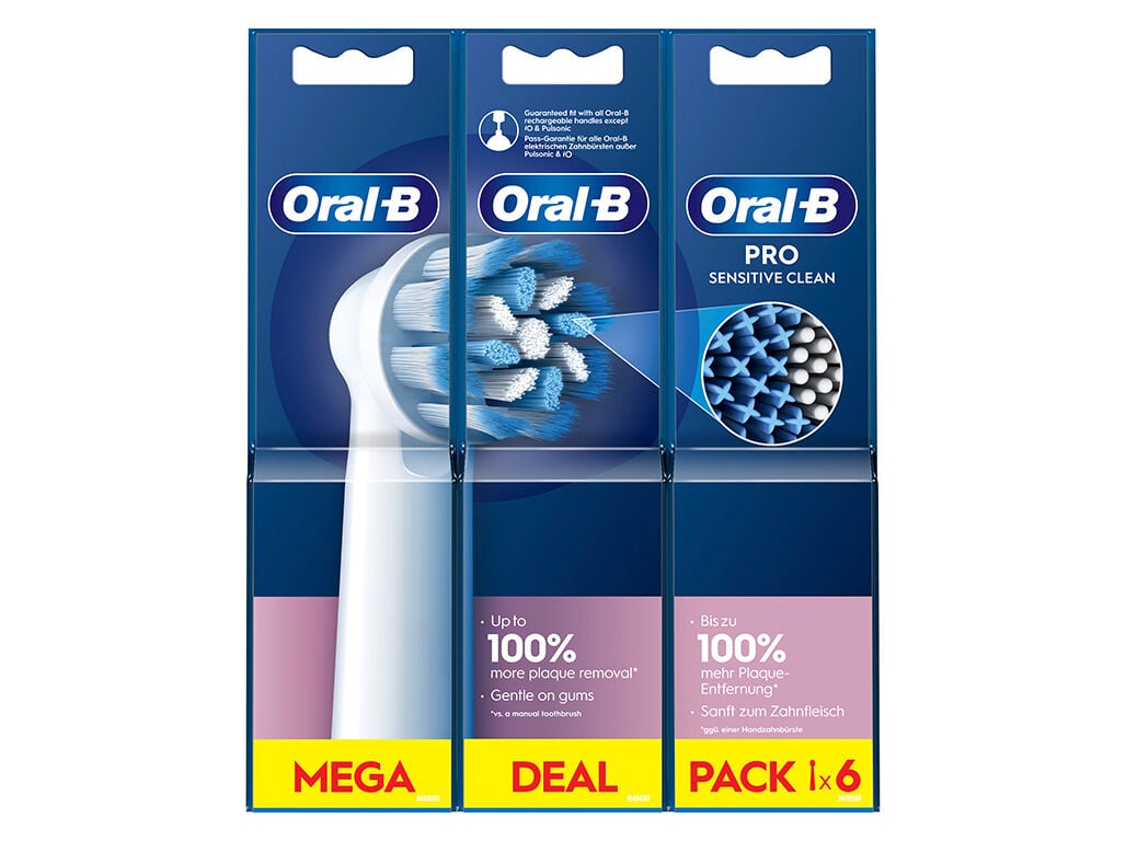 RECARGA ESCOVA ORAL B SENSITIVE PRO 6UN