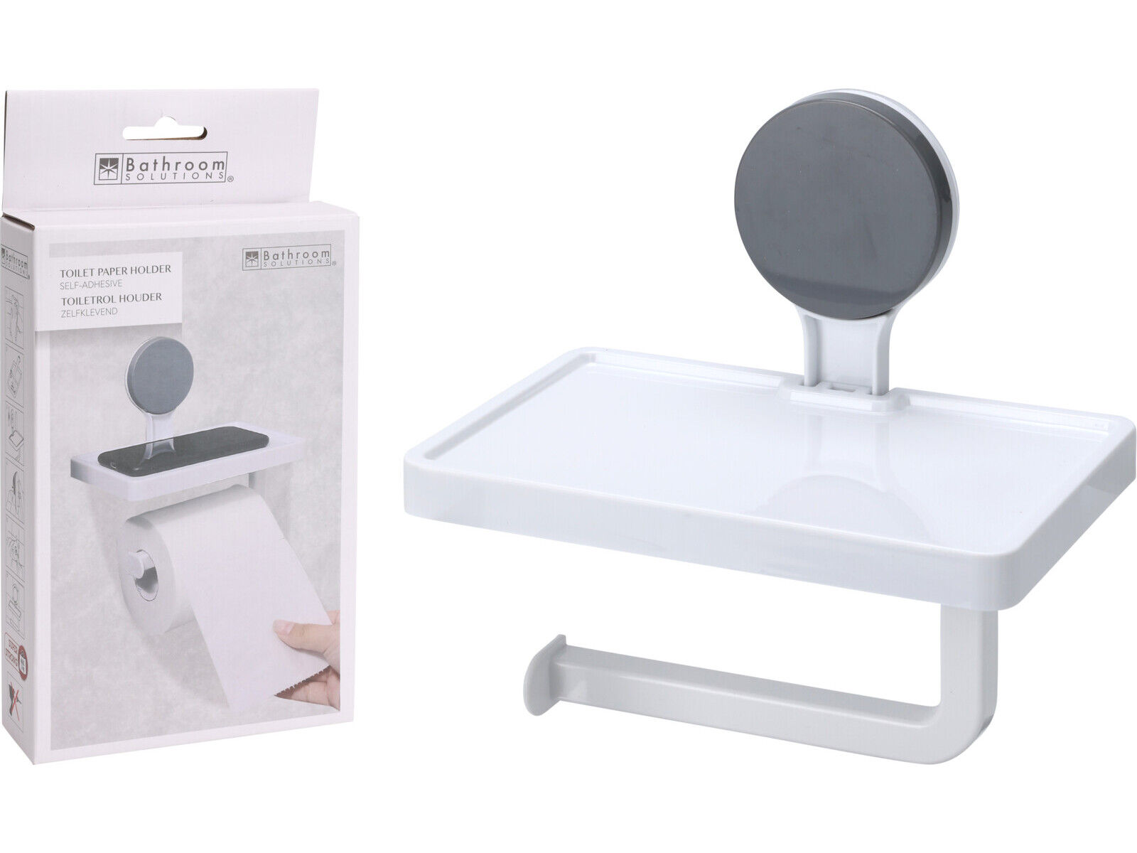 PORTA ROLOS BRANCO 18X11.5X17.6CM image number 1