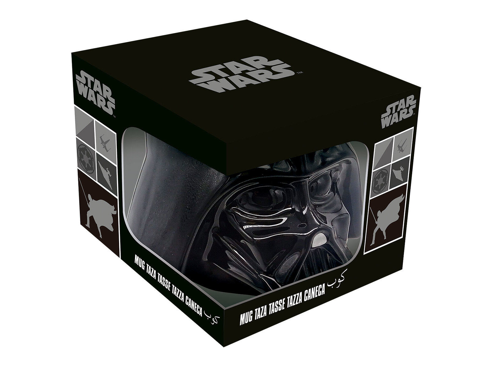 CANECA GRANDE STAR WARS 3D PRETA 410 image number 0