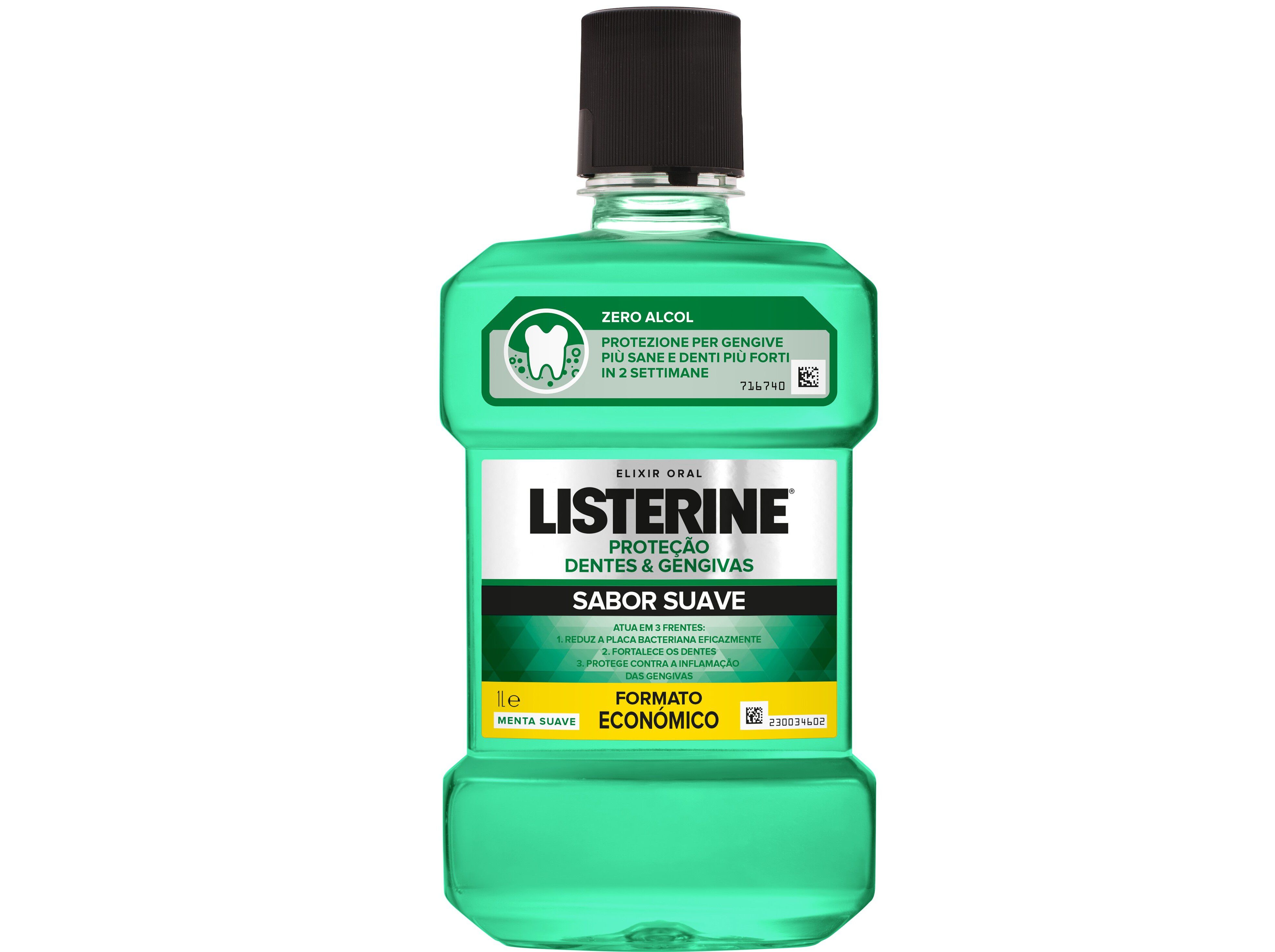 ELIXIR LISTERINE DENTES E GENGIVAS SUAVES L