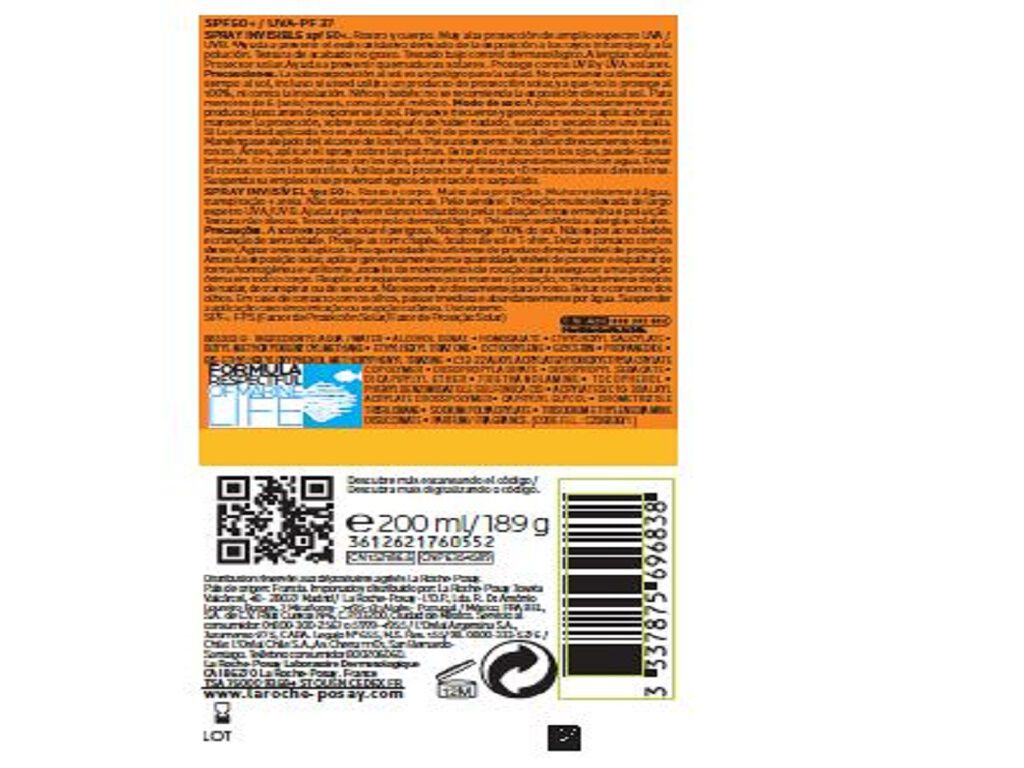 SPRAY ANTHELIOS SPF50+ 200ML image number 1